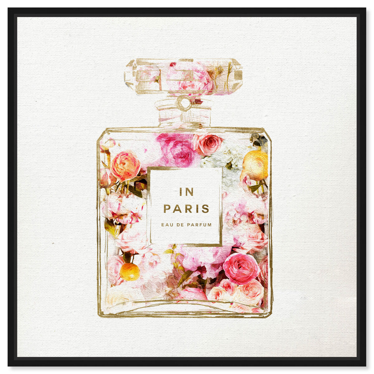 Paris Floral Perfume | Fashion and Glam Wall Art by Oliver Gal