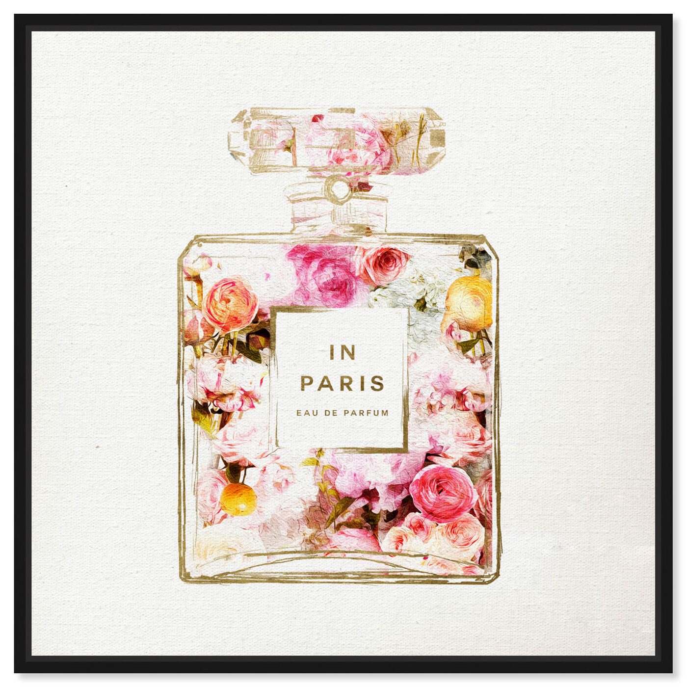 Front view of Paris Floral Perfume featuring fashion and glam and perfumes art.