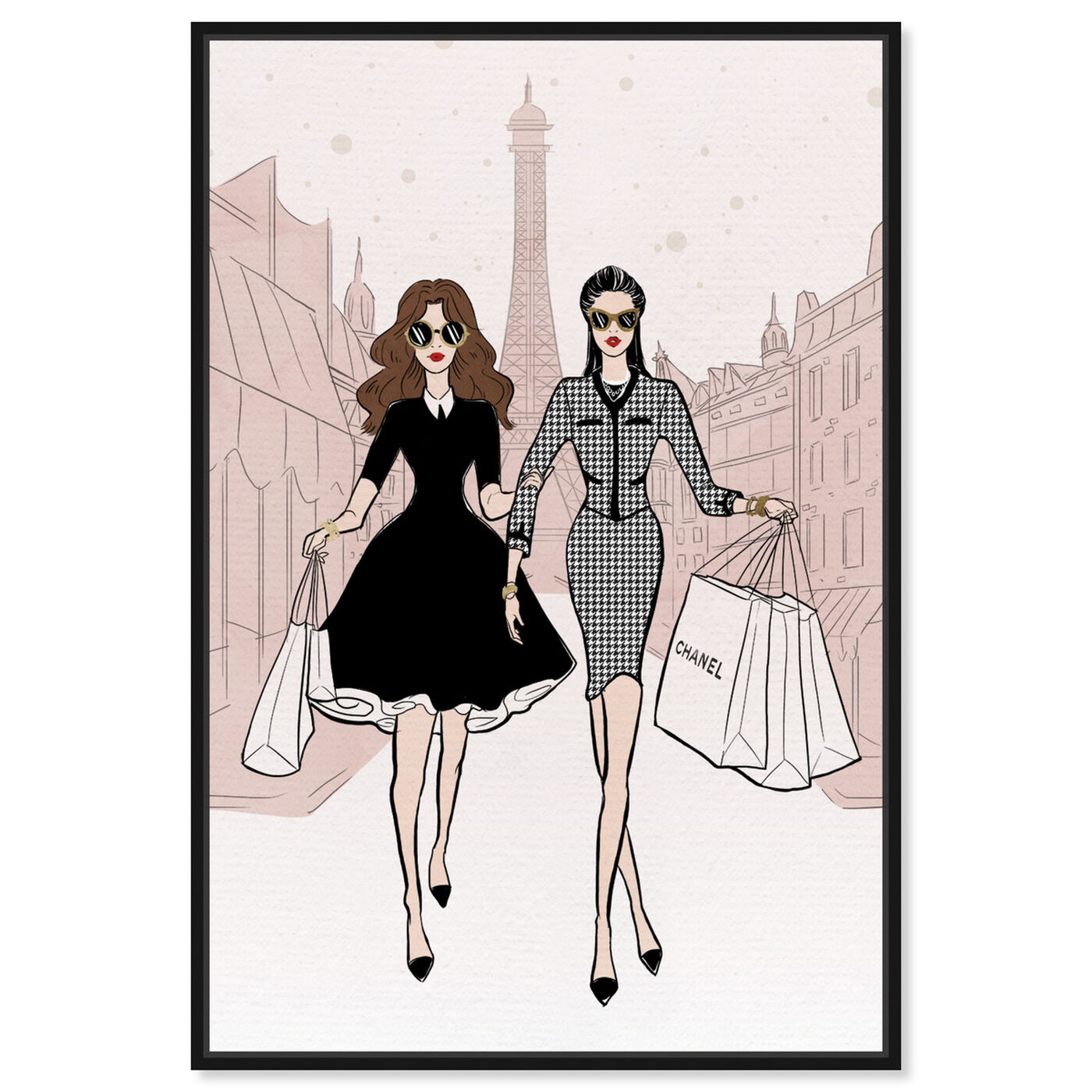 Front view of Designated Shopping Buddy II featuring fashion and glam and outfits art.
