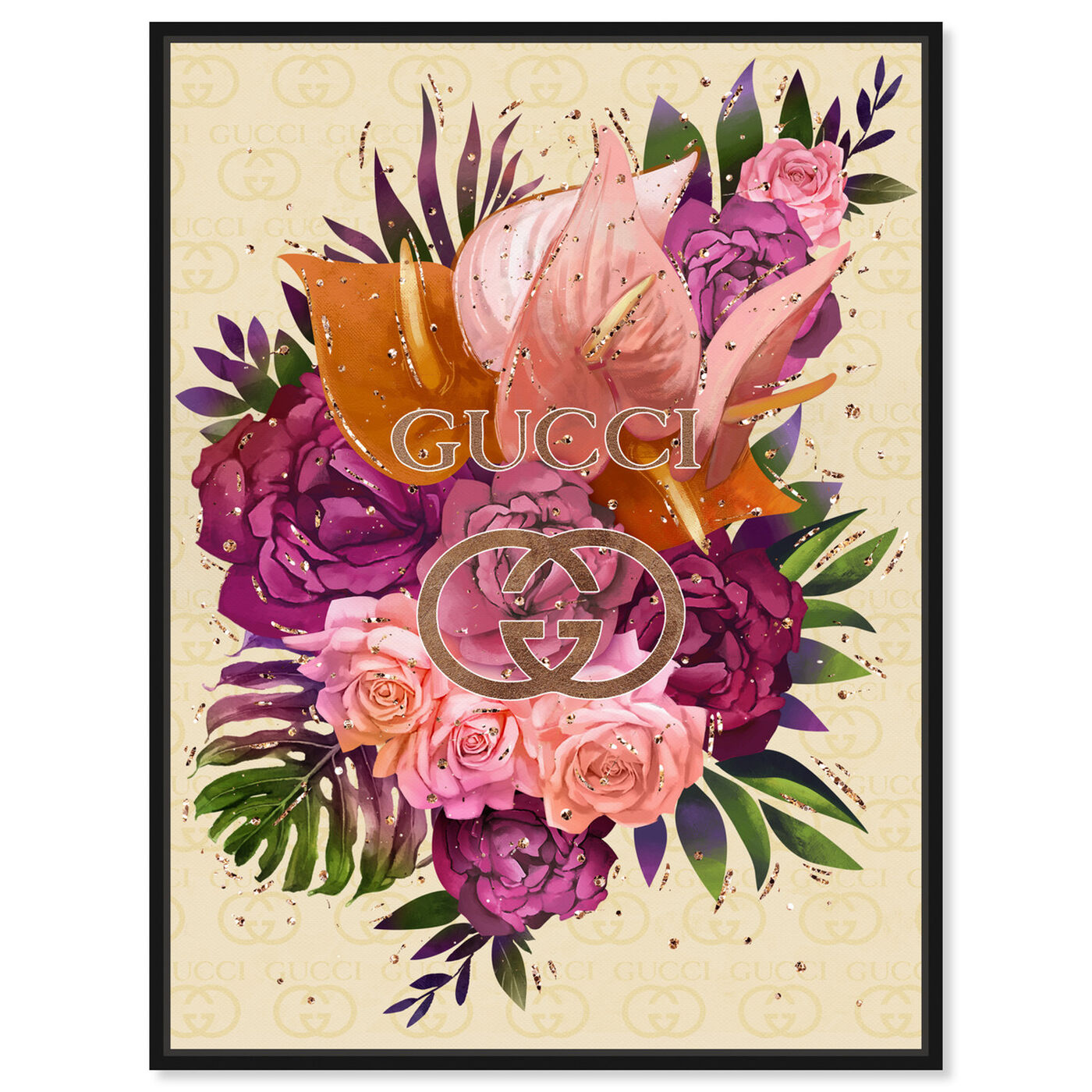 Front view of Firenze Floral featuring floral and botanical and florals art.
