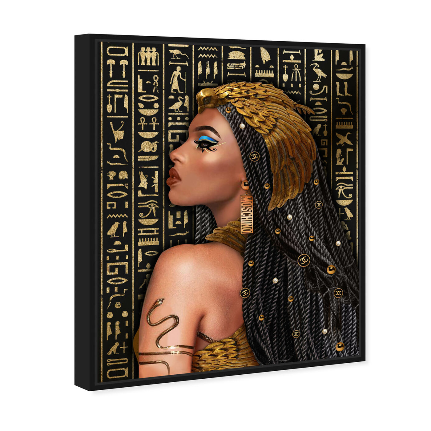 Angled view of Faaria Goddess featuring people and portraits and portraits art.