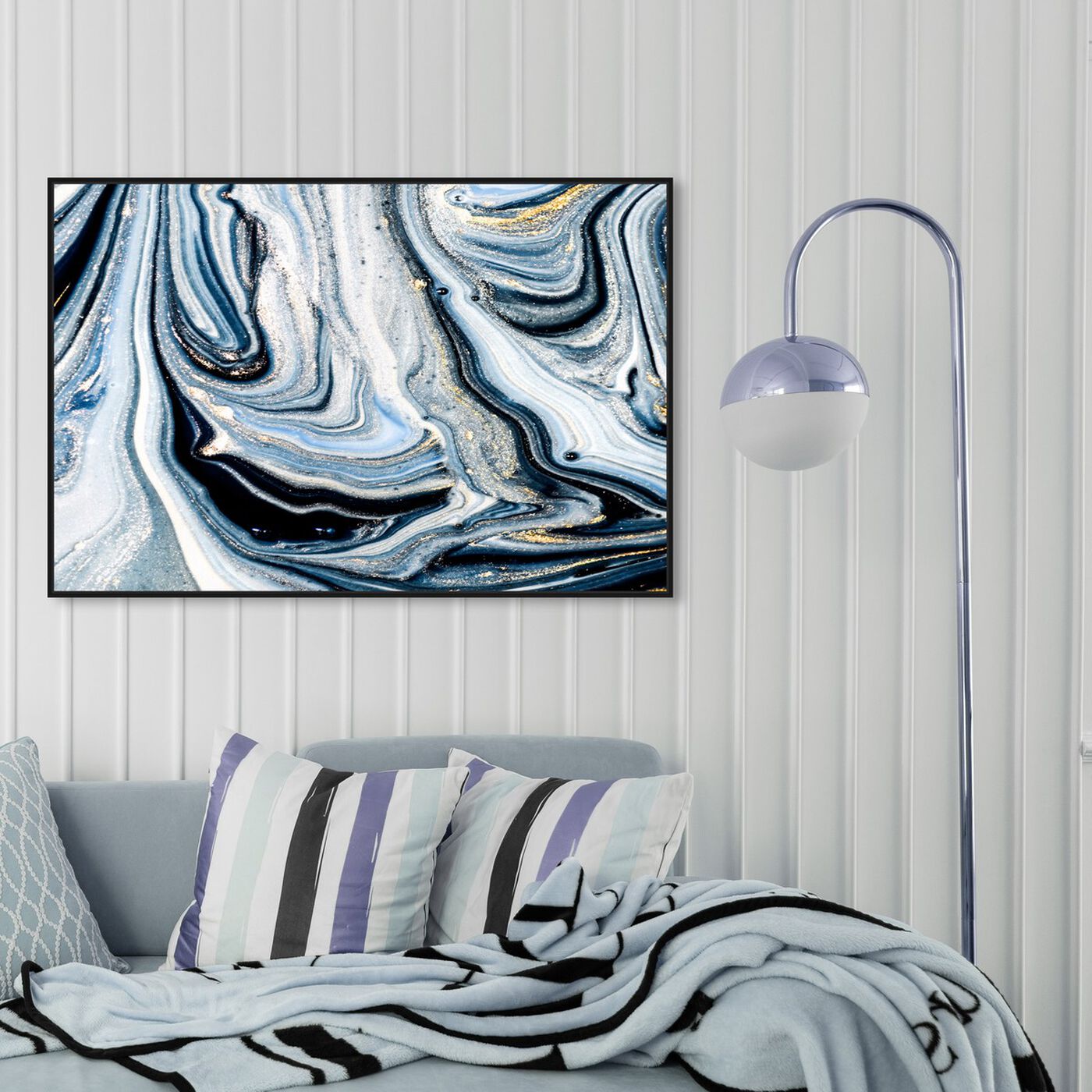 Hanging view of Braco Blues Energy featuring abstract and paint art.