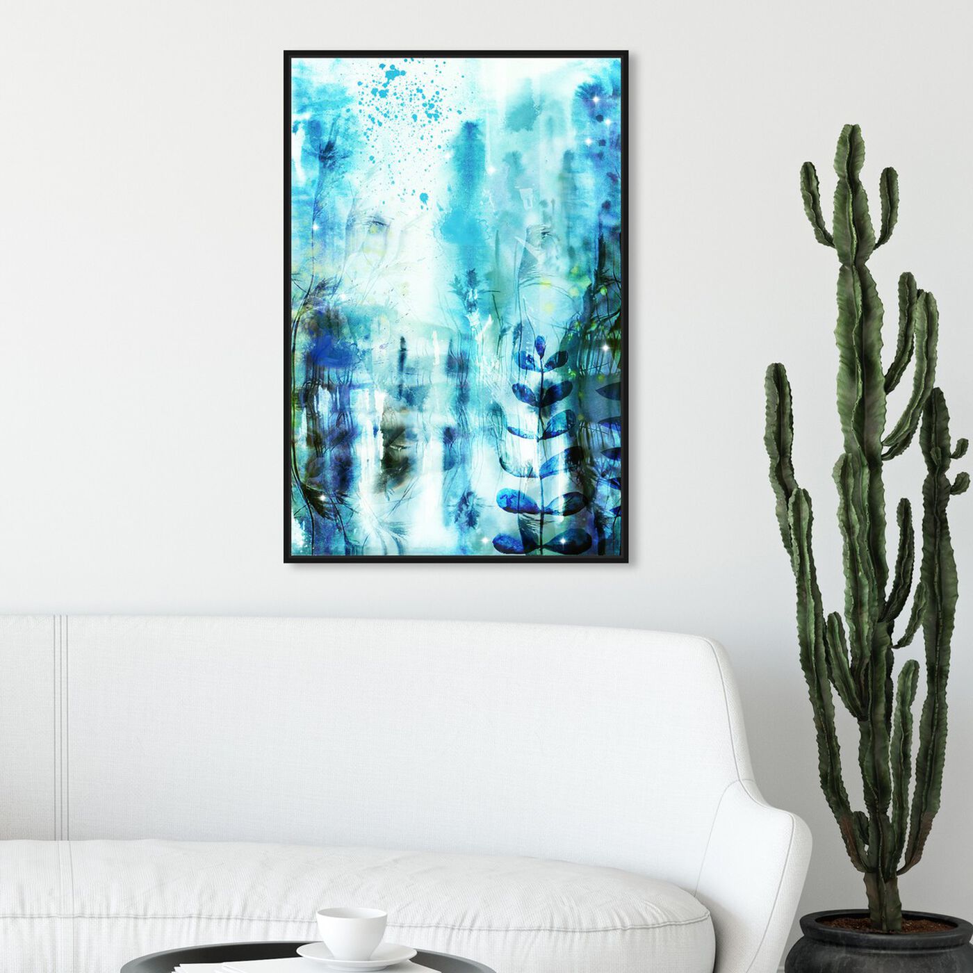 Hanging view of Morning Wish featuring abstract and paint art.