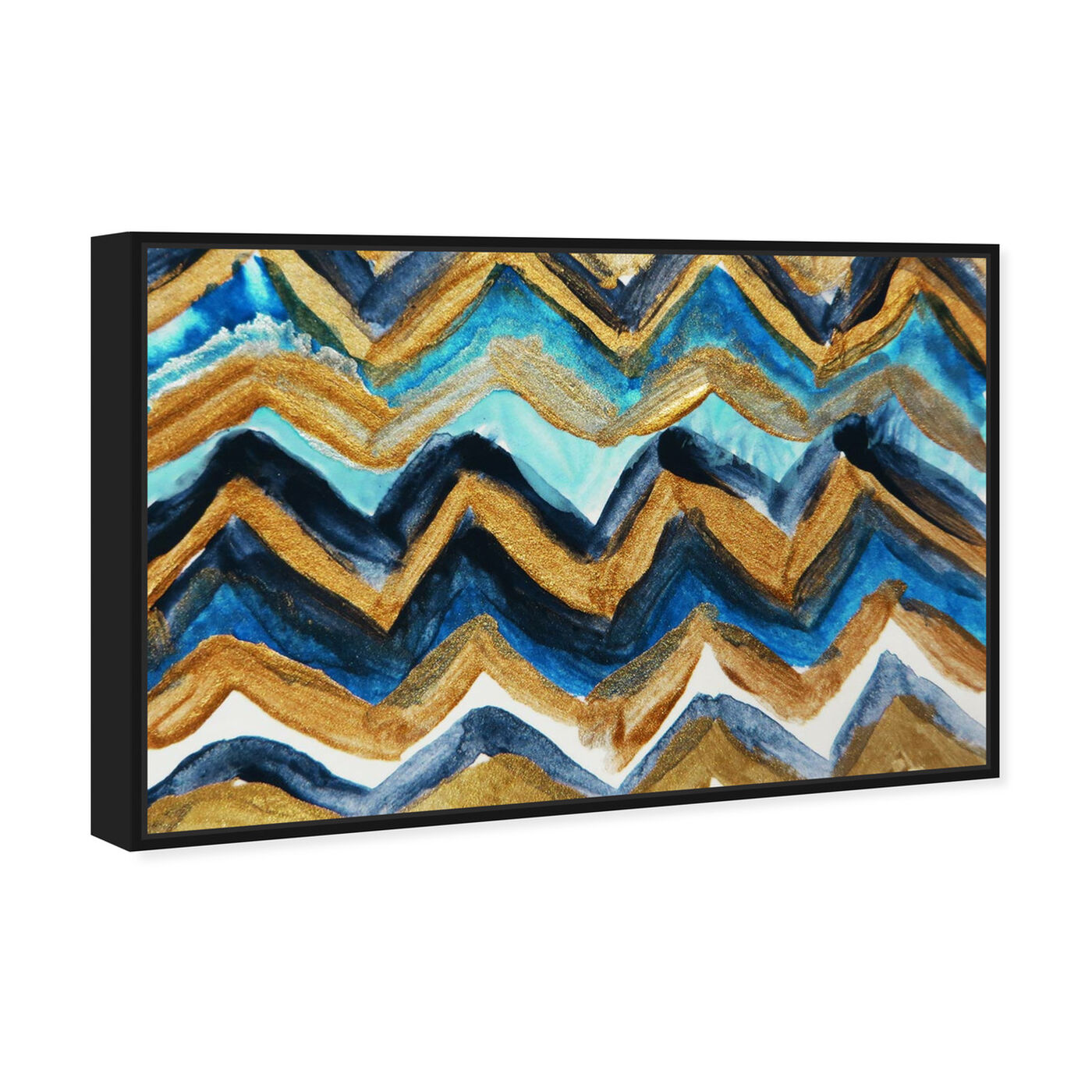 Angled view of French Riviera - Signature Collection featuring abstract and paint art.
