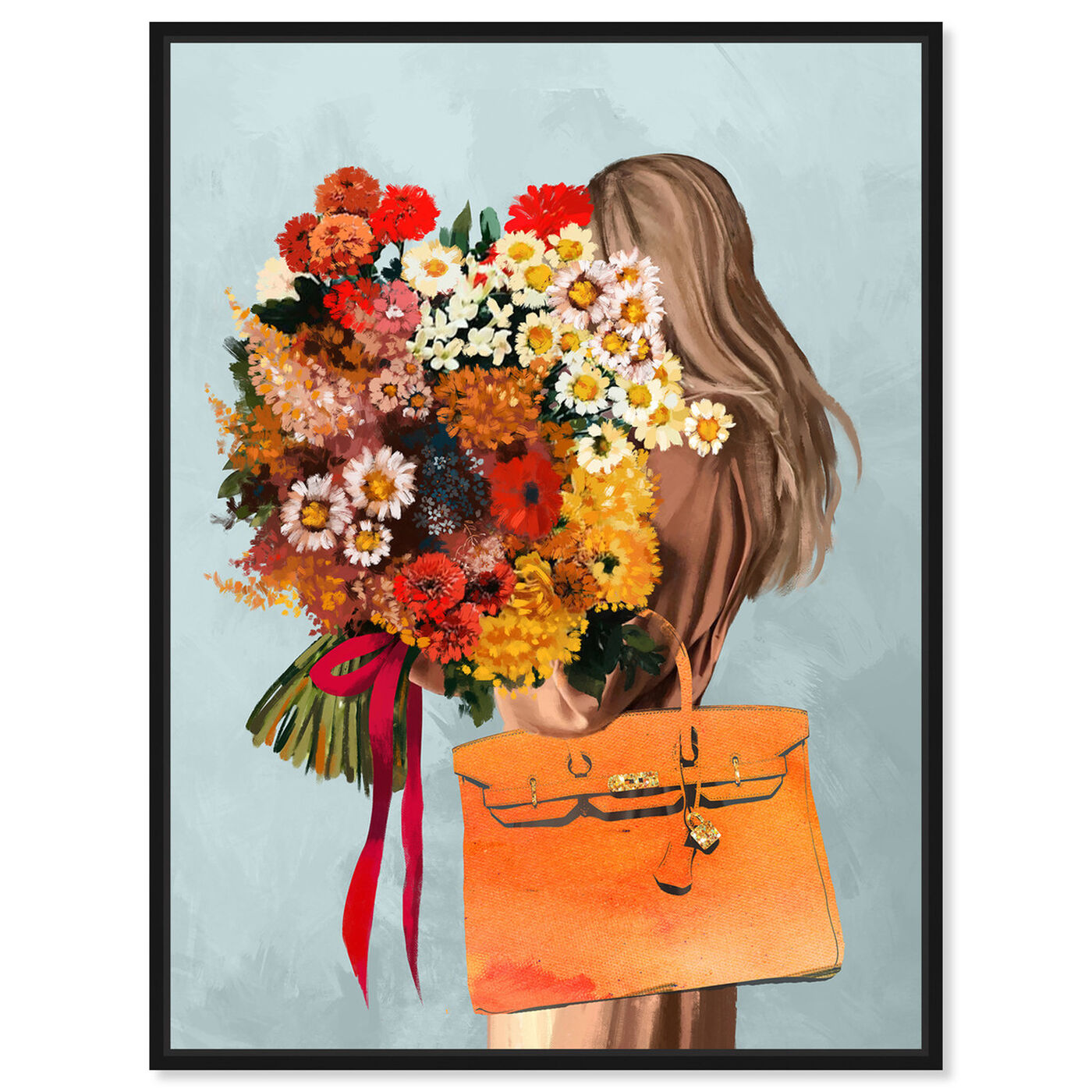 Front view of Autumn Bouquet featuring fashion and glam and handbags art.