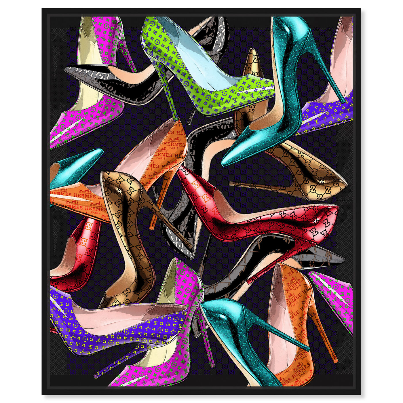 Front view of Want More Shoes featuring fashion and glam and shoes art.