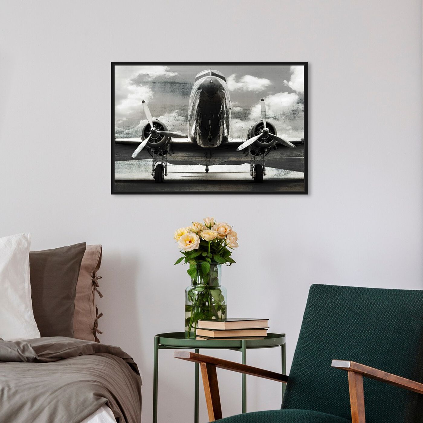 Hanging view of SAI - AEROPLANO featuring transportation and airplanes art.