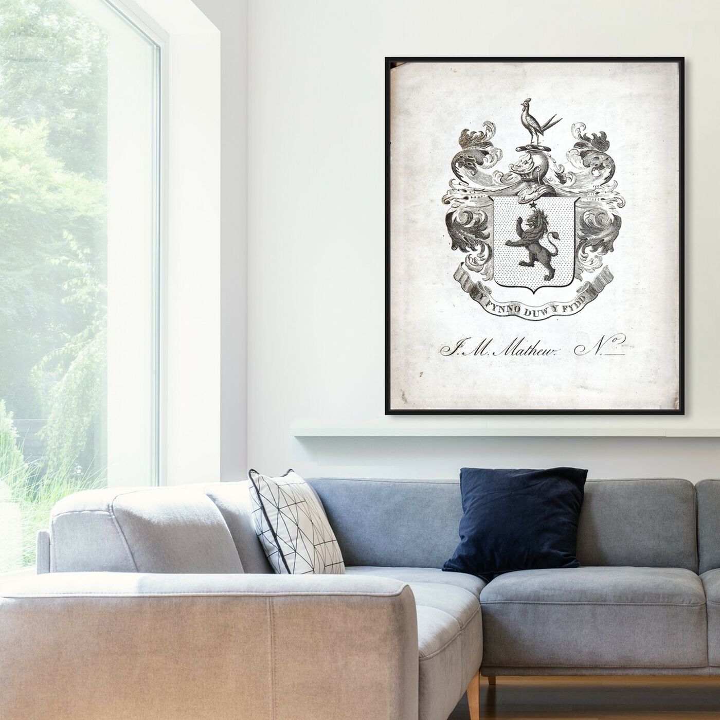 Hanging view of Armorial Engravings IV featuring world and countries and european cultures art.
