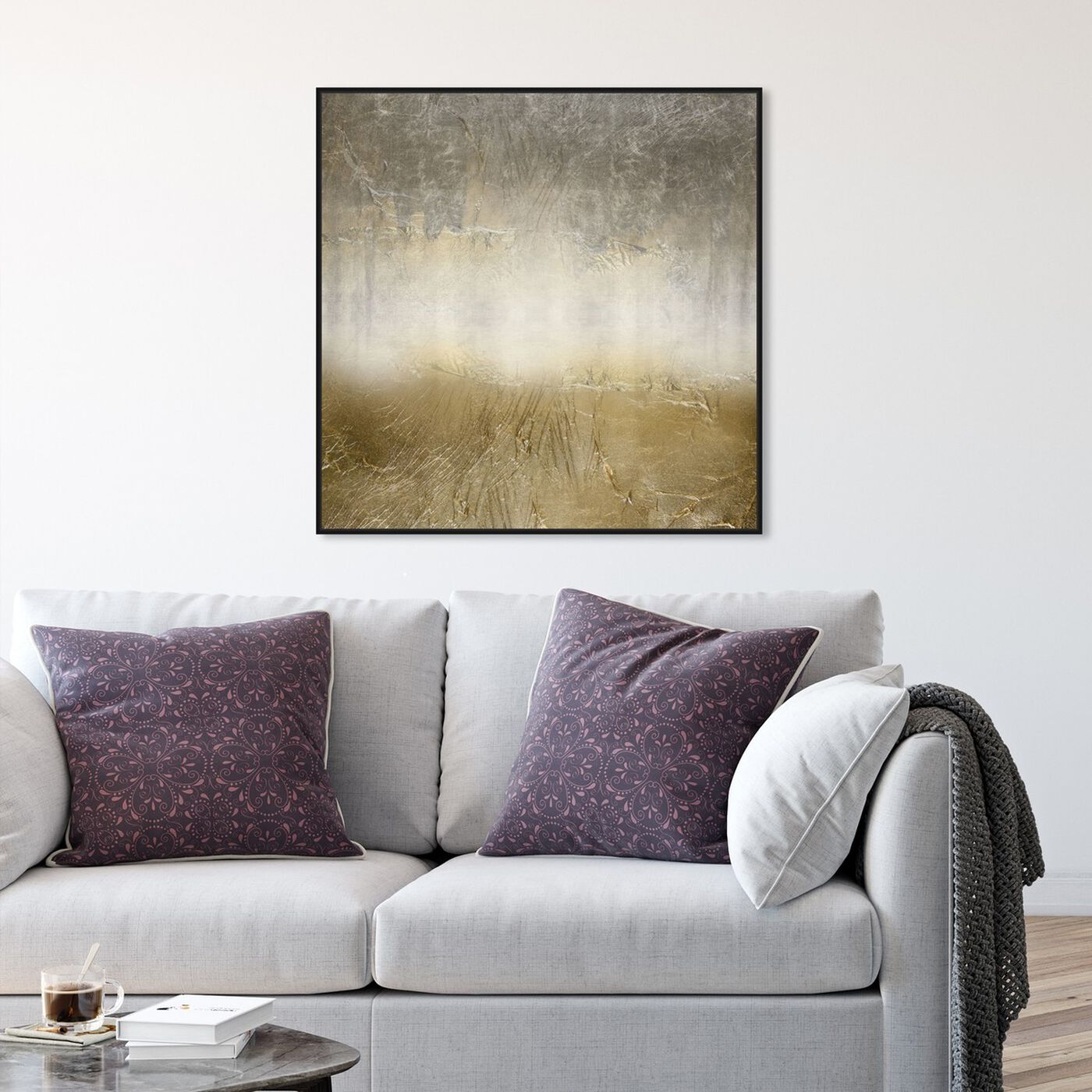 Hanging view of Magari featuring abstract and textures art.