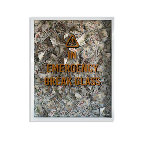 Emergency Money - Framed 3D Art