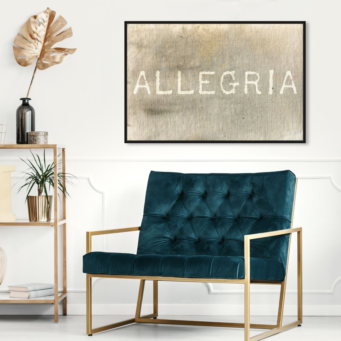 Hanging view of Allegria featuring typography and quotes and inspirational quotes and sayings art.