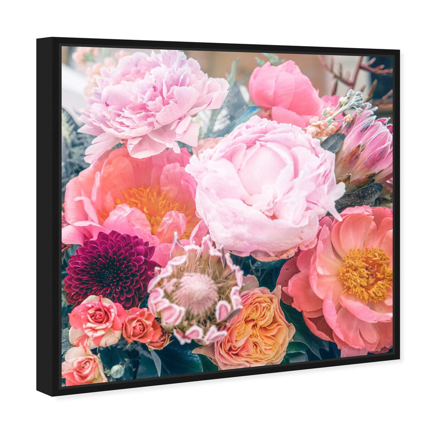 Angled view of Floralia Square featuring floral and botanical and florals art.