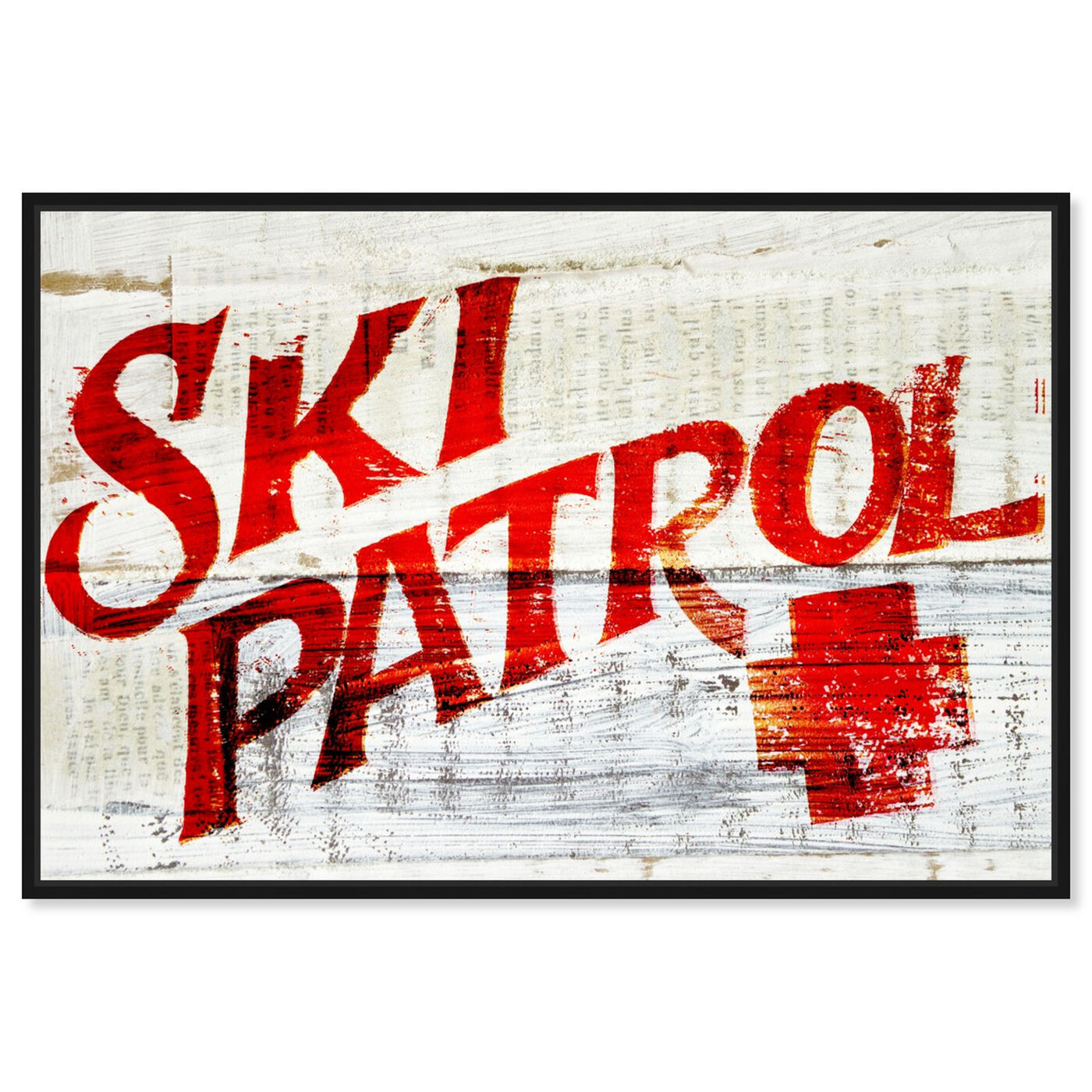 Front view of Ski Patrol Vintage featuring advertising and posters art.