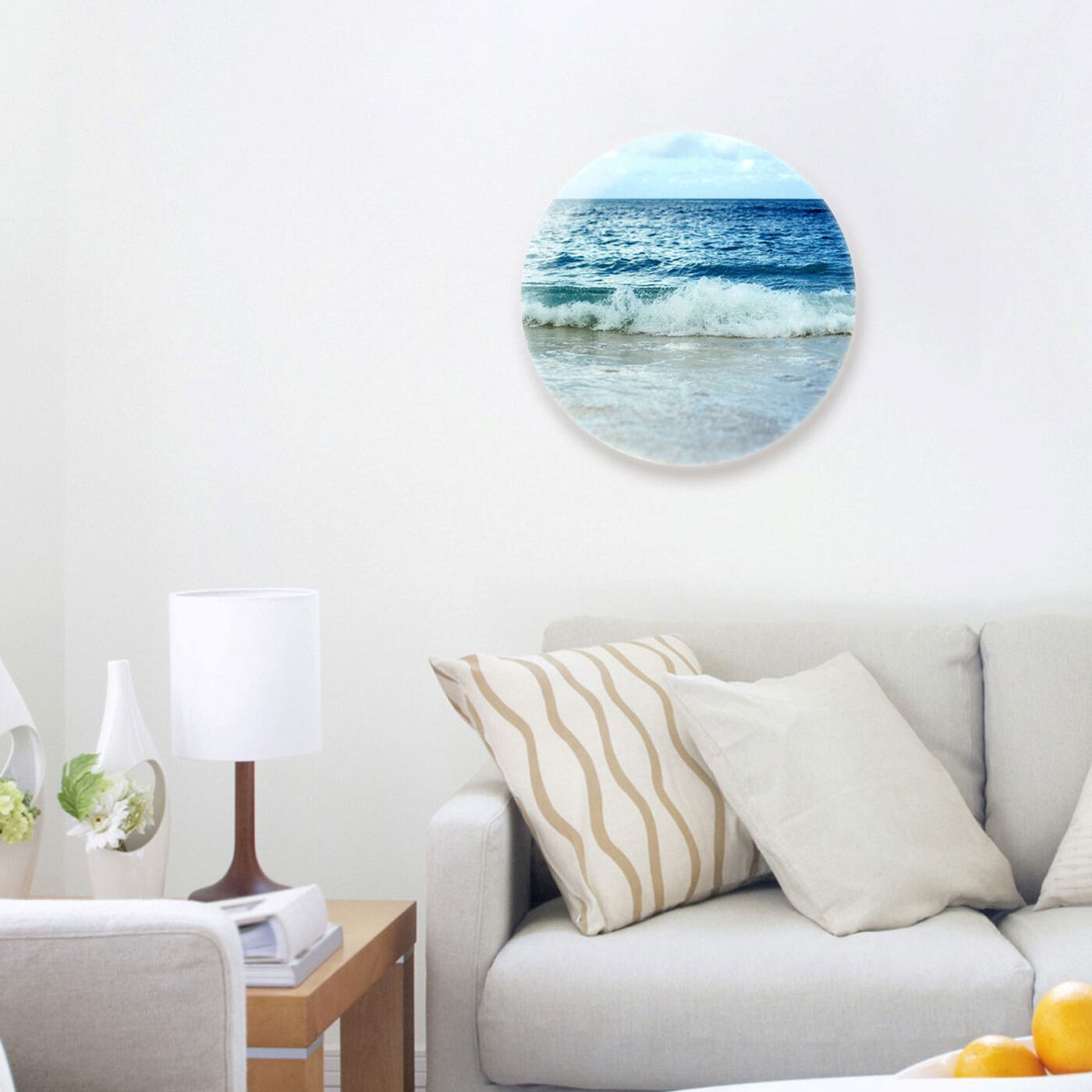 Hanging view of Sea Life III featuring nautical and coastal and coastal art.