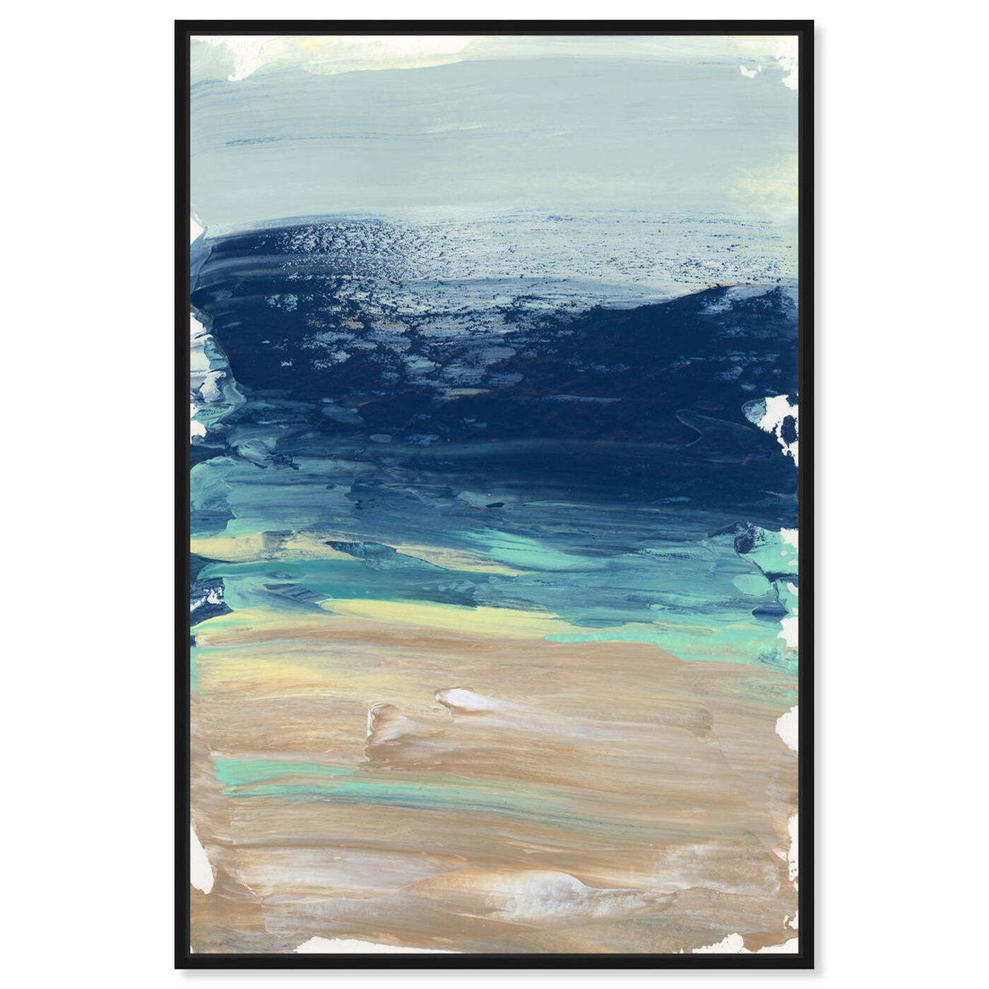 Front view of Into The Sea featuring abstract and paint art.