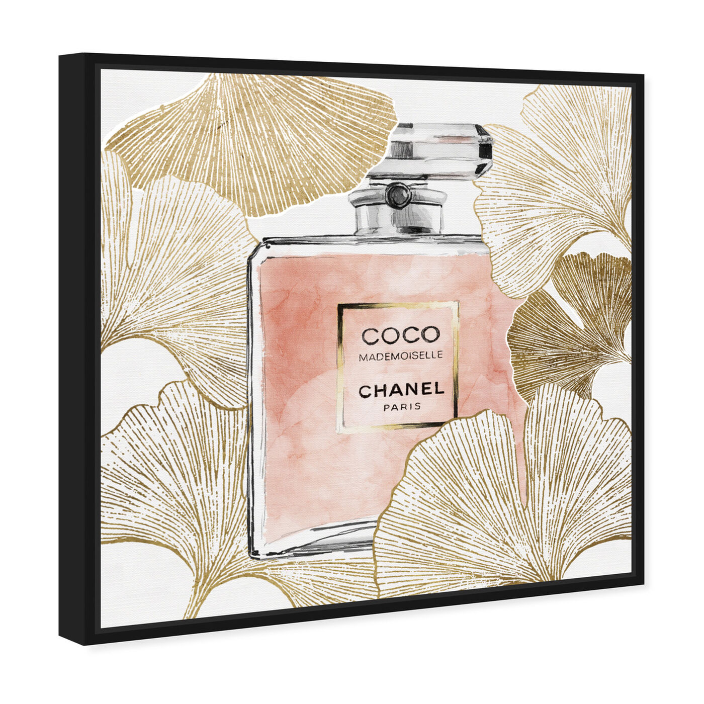 Angled view of Gold Ginkcoco featuring fashion and glam and perfumes art.