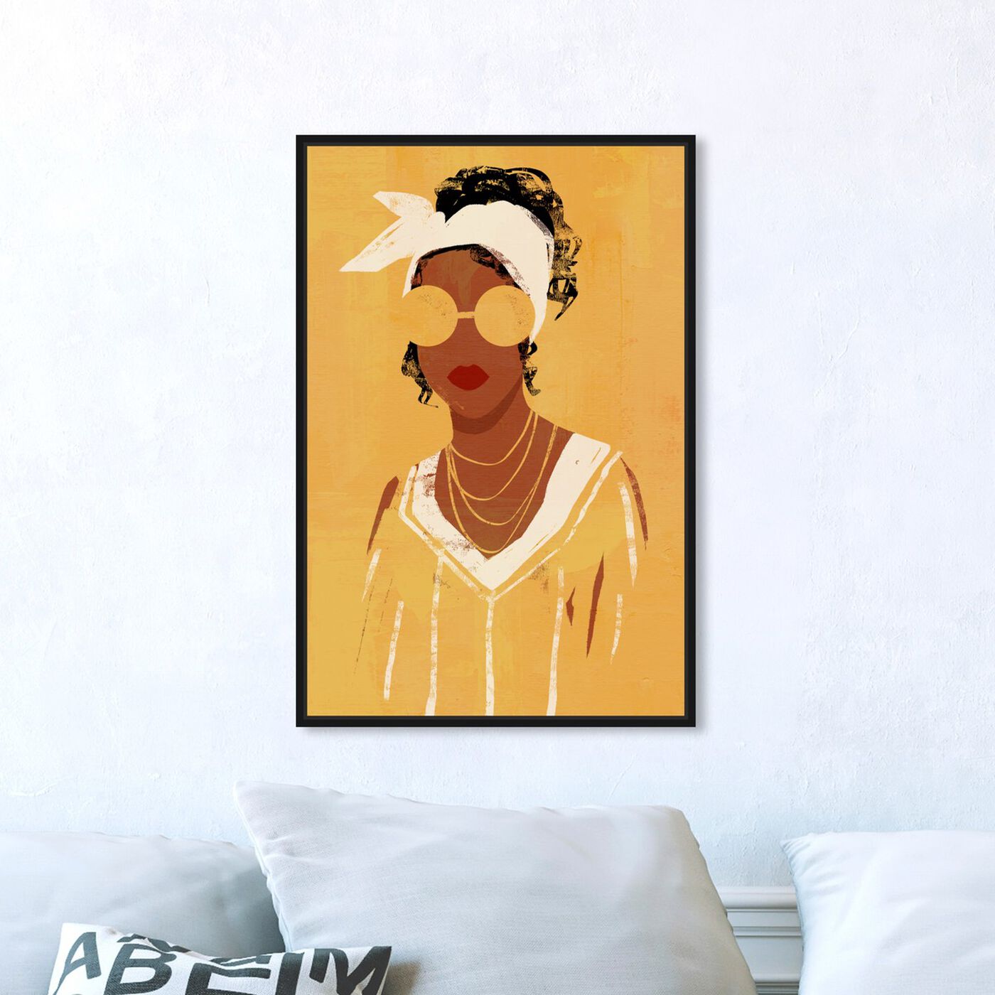 Hanging view of Golden Radiance featuring fashion and glam and accessories art.