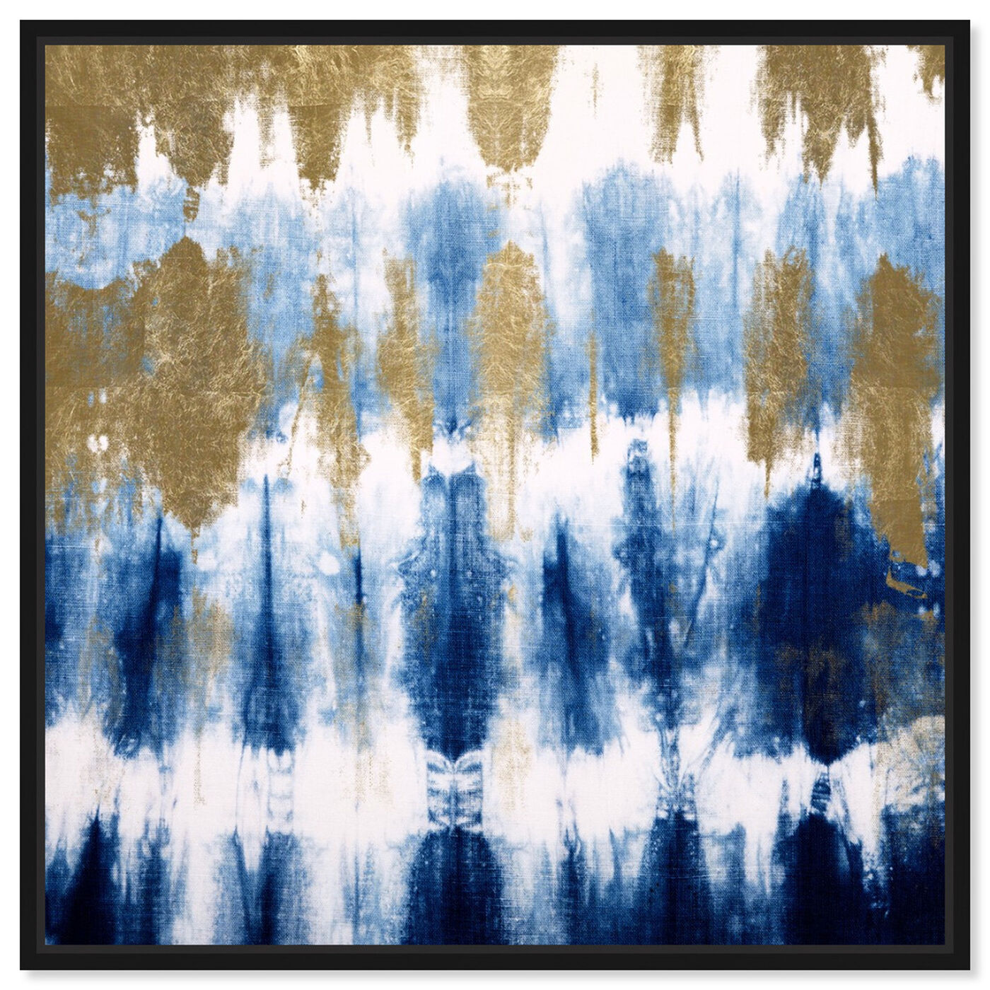 Front view of Soulful Blue Dye featuring abstract and paint art.