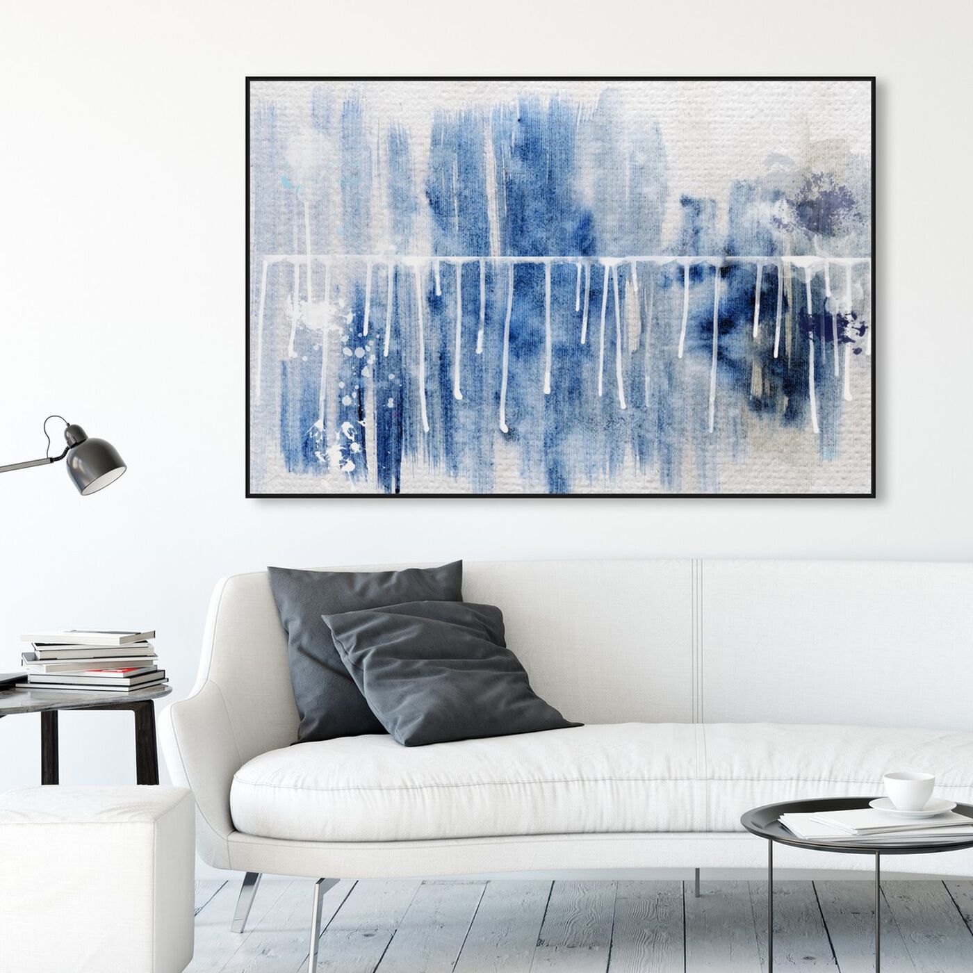 Hanging view of Path to You featuring abstract and watercolor art.