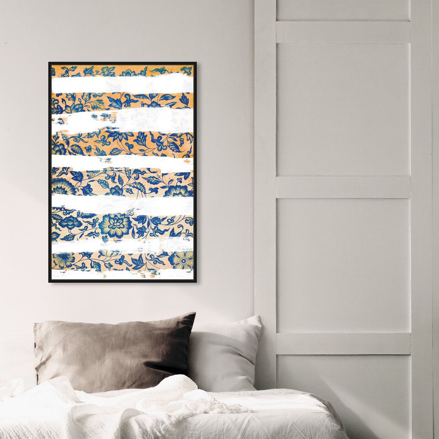 Hanging view of Vintage Strokes featuring abstract and flowers art.