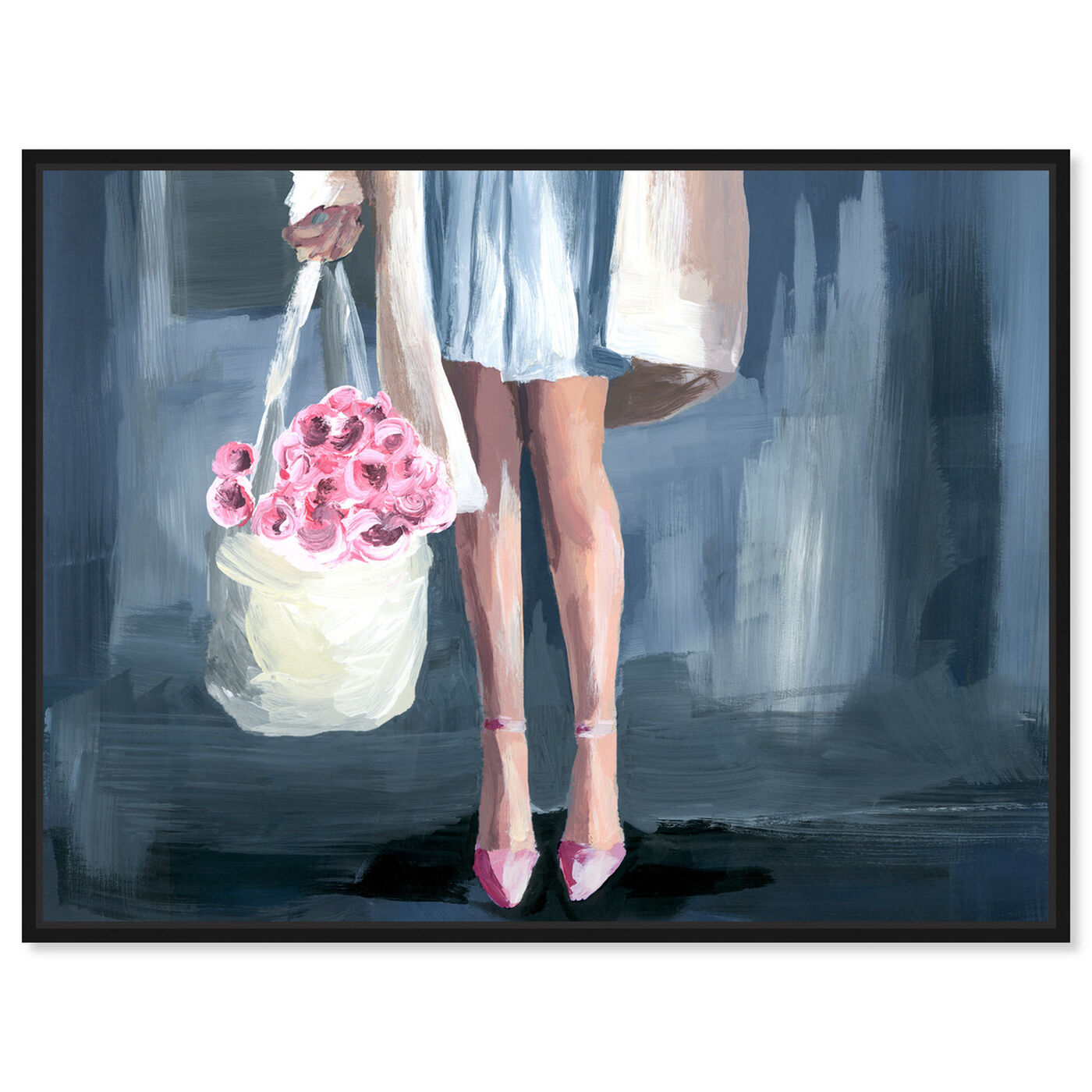 Front view of Shopping for Flowers featuring fashion and glam and outfits art.