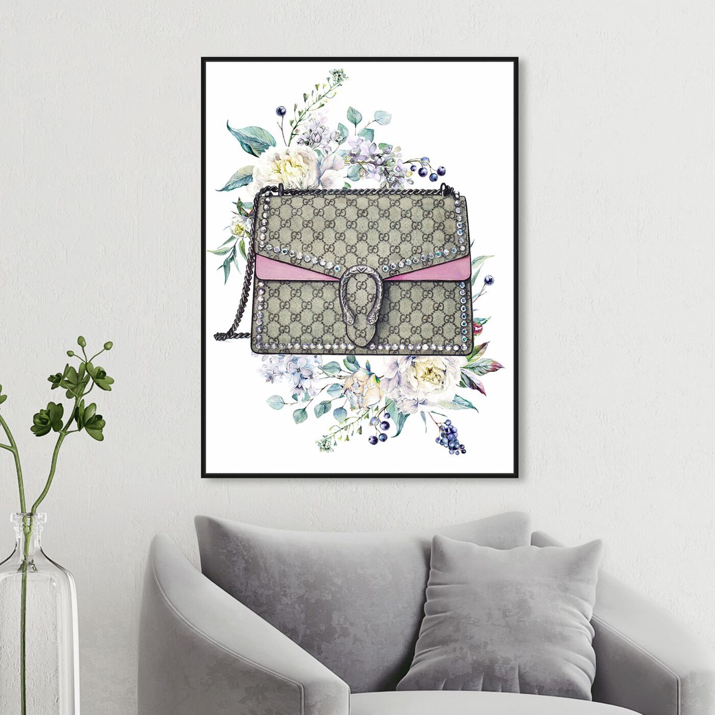 Hanging view of Doll Memories - Classic featuring fashion and glam and handbags art.