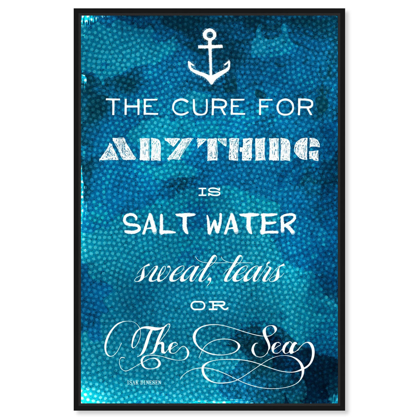 Front view of The Cure Quote featuring nautical and coastal and coastal art.