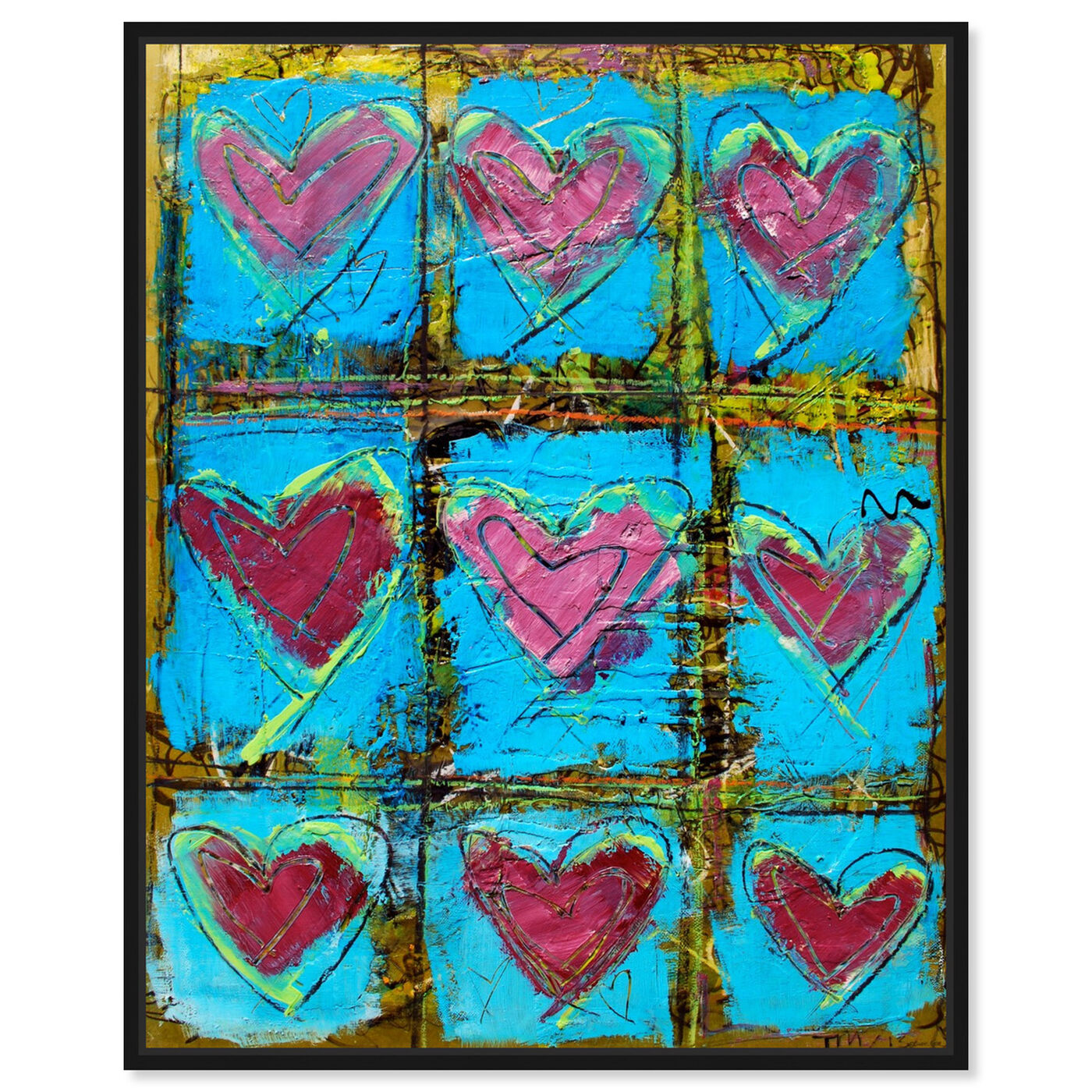 Front view of LoveTEAL by Tiago Magro featuring abstract and textures art.