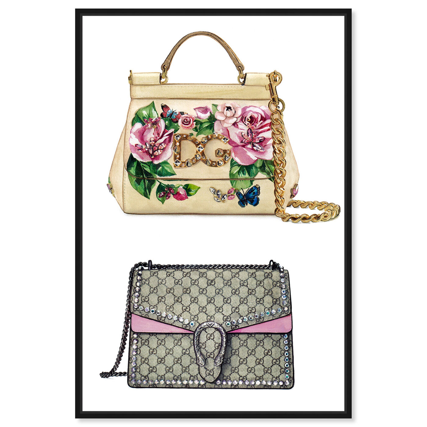 Front view of Doll Memories - My Favorite Bag featuring fashion and glam and handbags art.