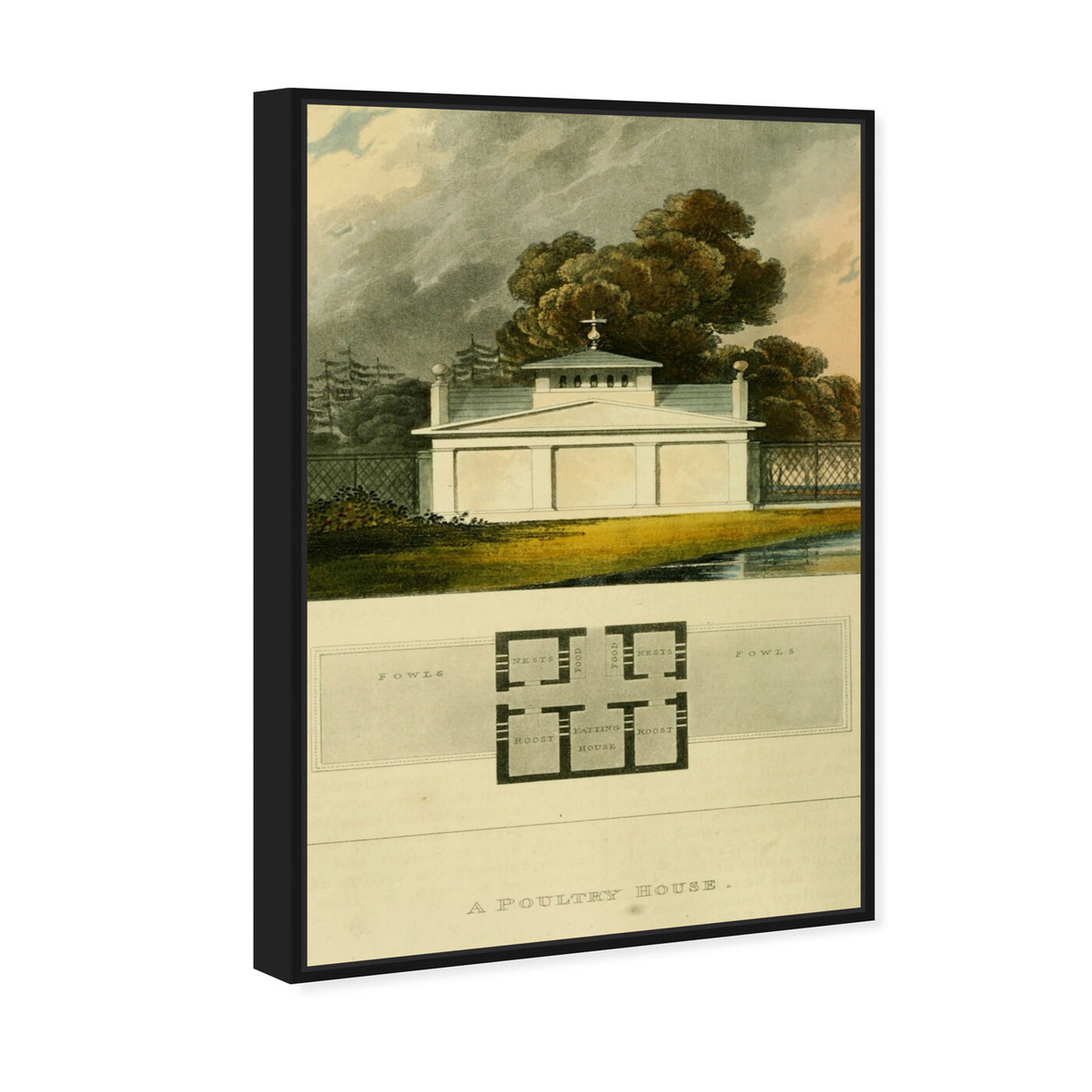 Angled view of Poultry House - The Art Cabinet featuring architecture and buildings and structures art.