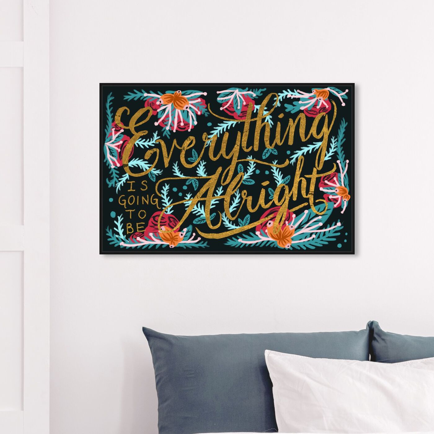 Hanging view of Alright featuring typography and quotes and inspirational quotes and sayings art.
