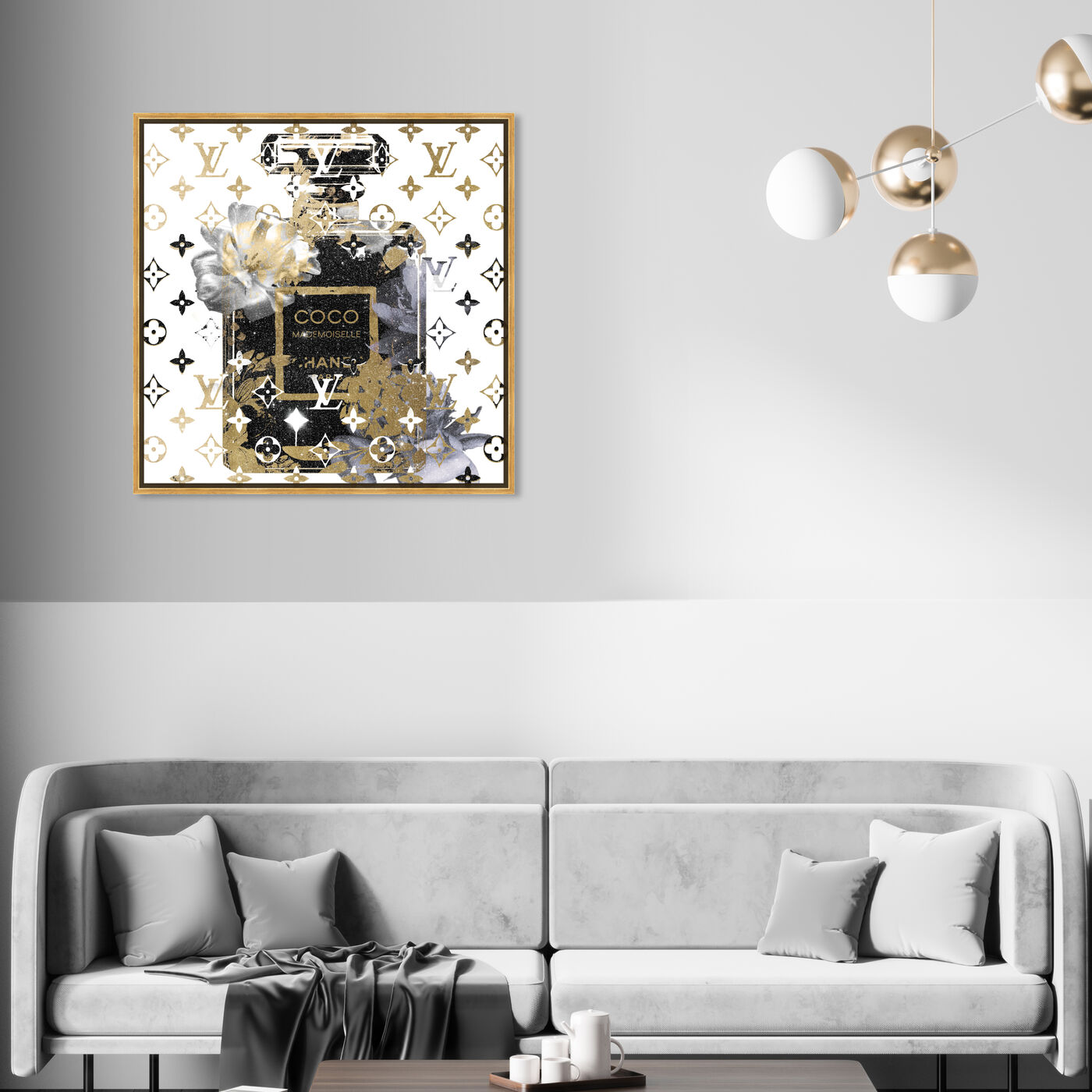 Coco Blinded Love Blue: Diamond Dust™  Fashion and Glam Wall Art by The  Oliver Gal