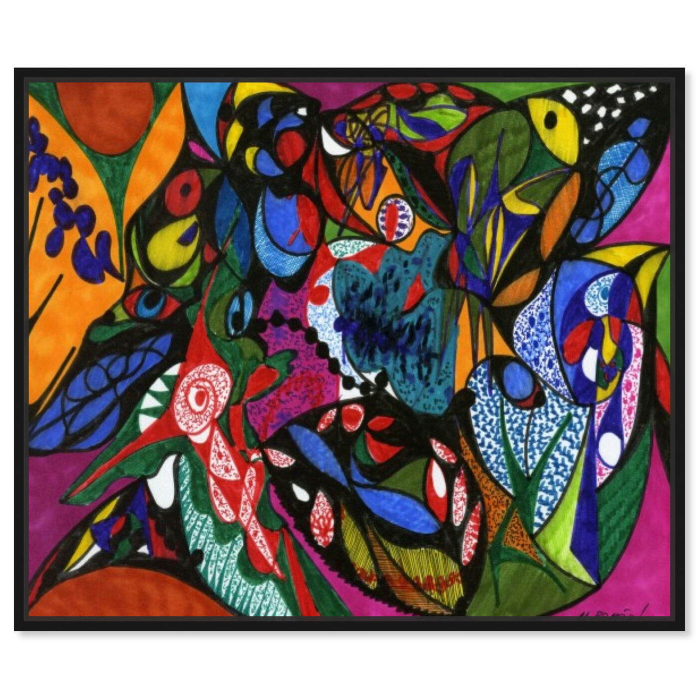 Front view of Harmonious featuring abstract and shapes art.