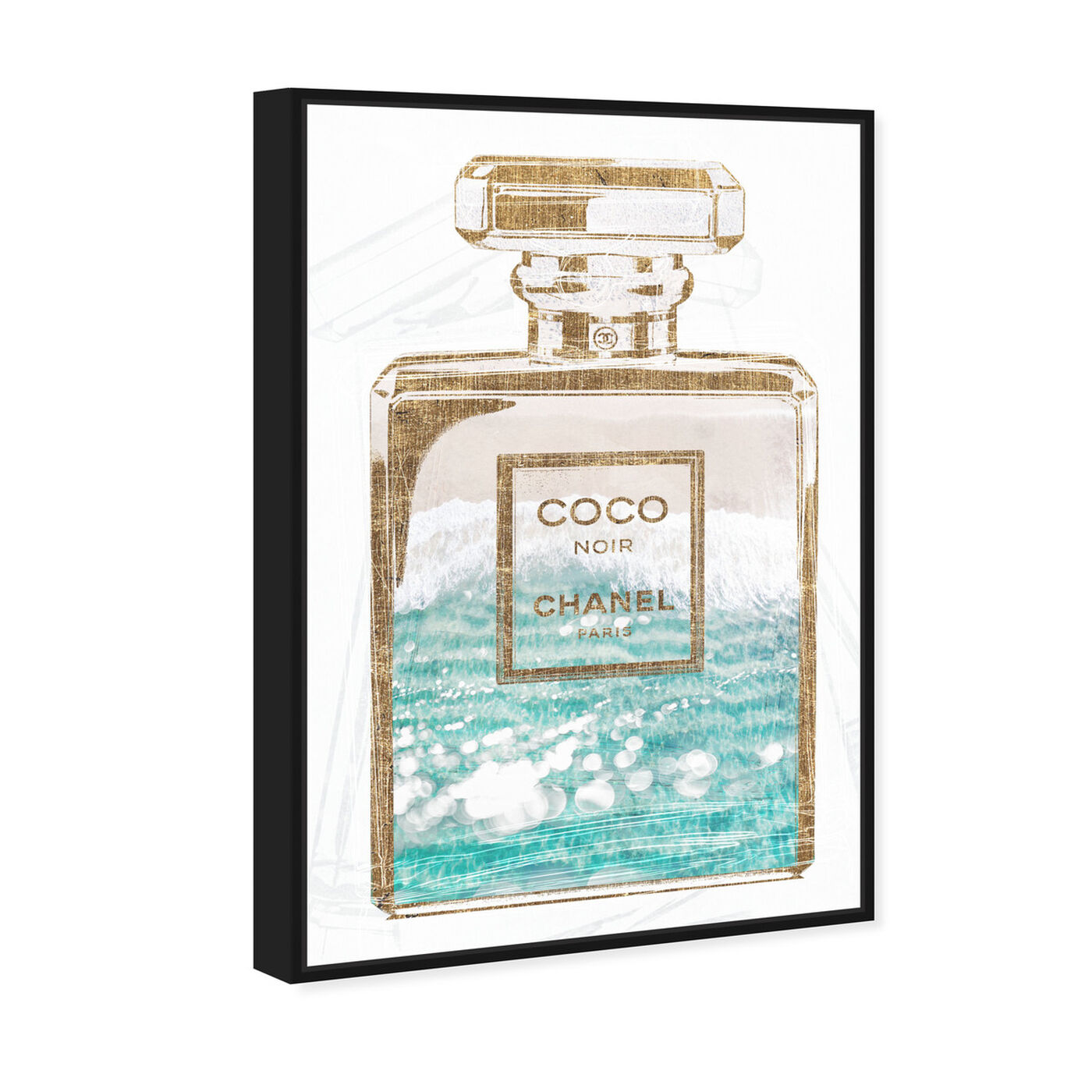 Angled view of Coco Water Love featuring fashion and glam and perfumes art.