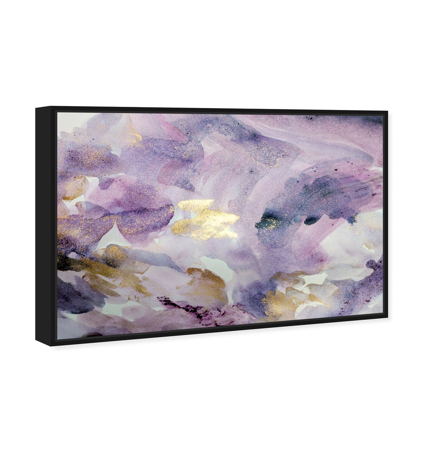 The Oliver Gal Artist Co. Abstract Framed Wall Art Canvas  Prints Amethyst 価格比較