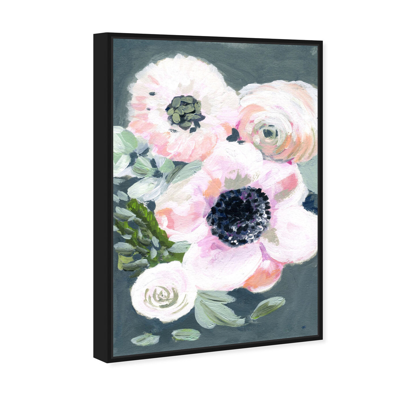 Angled view of Vintage Gathers featuring floral and botanical and florals art.