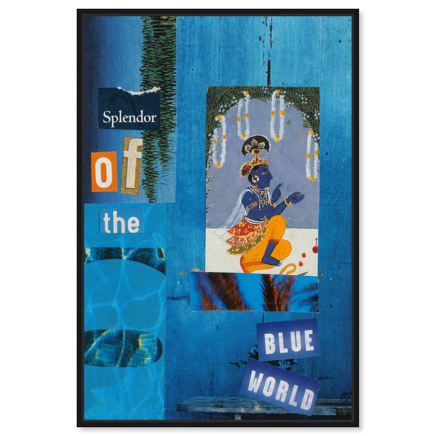Front view of Blue World by Anne Wadsworth featuring spiritual and religious and spiritual art.
