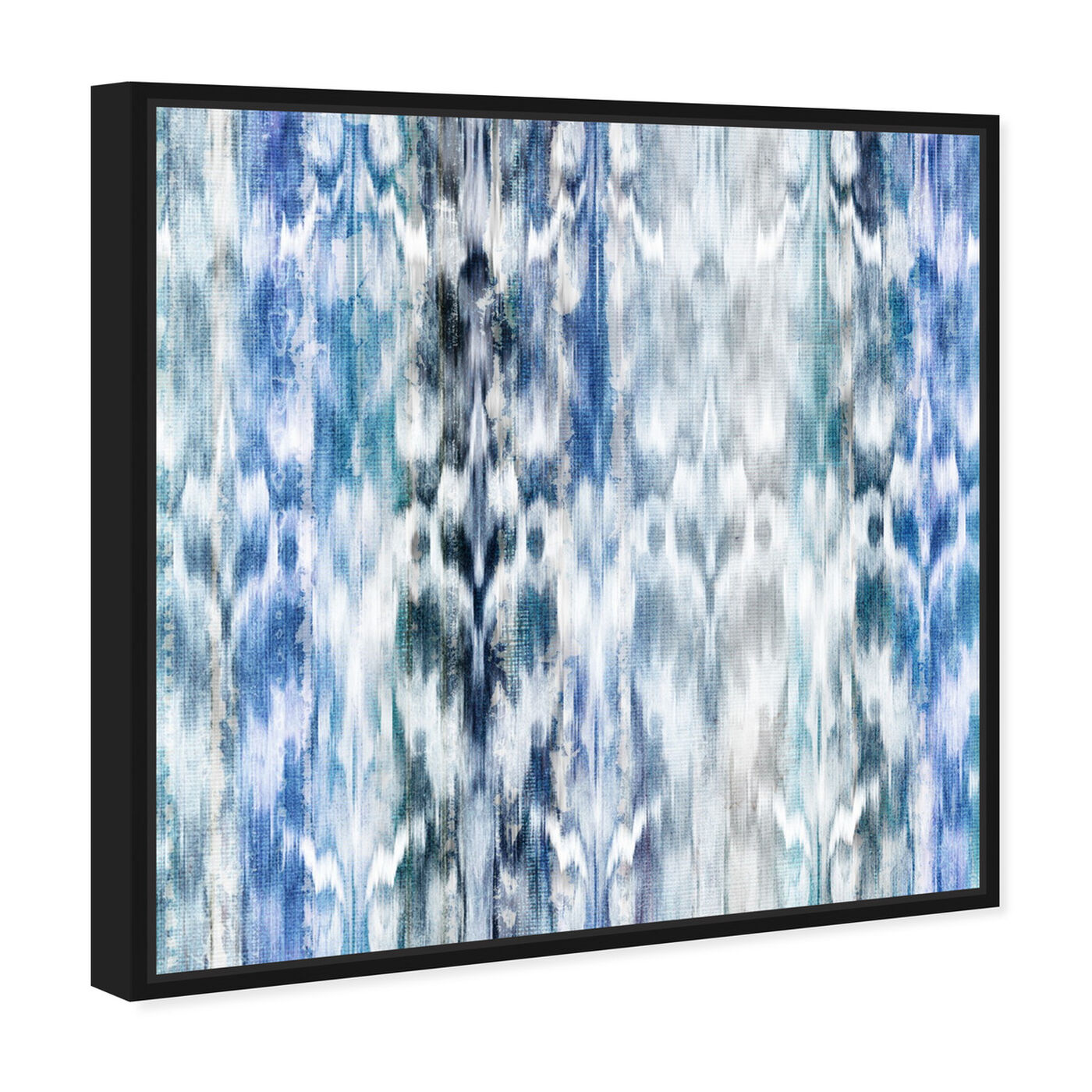 Angled view of Diblu Ikat featuring abstract and patterns art.