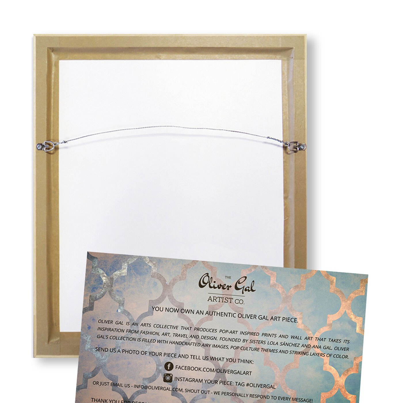 Tucan White Floral Mirror - With Floater Frame