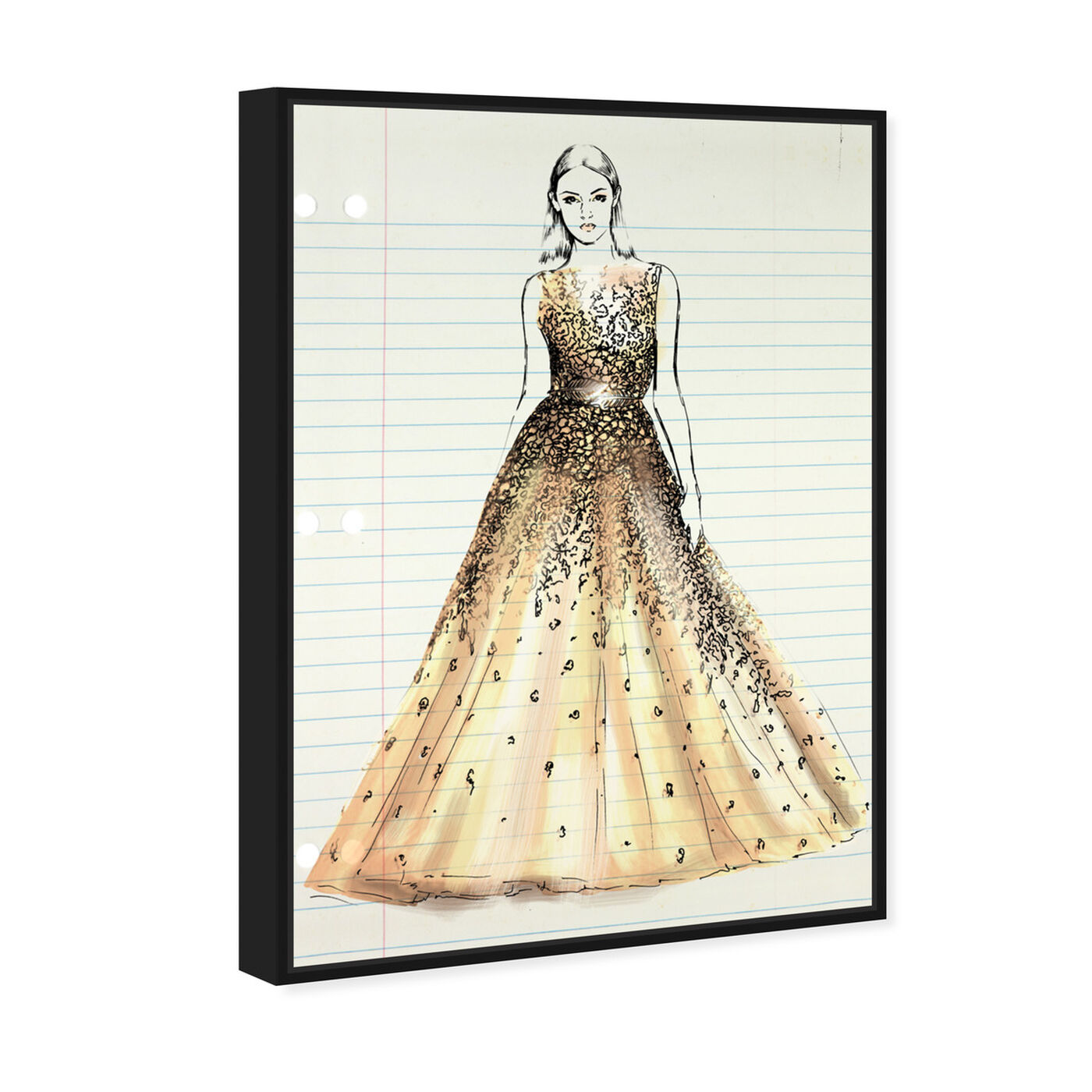 Angled view of Fashion Illustration 3 featuring fashion and glam and dress art.