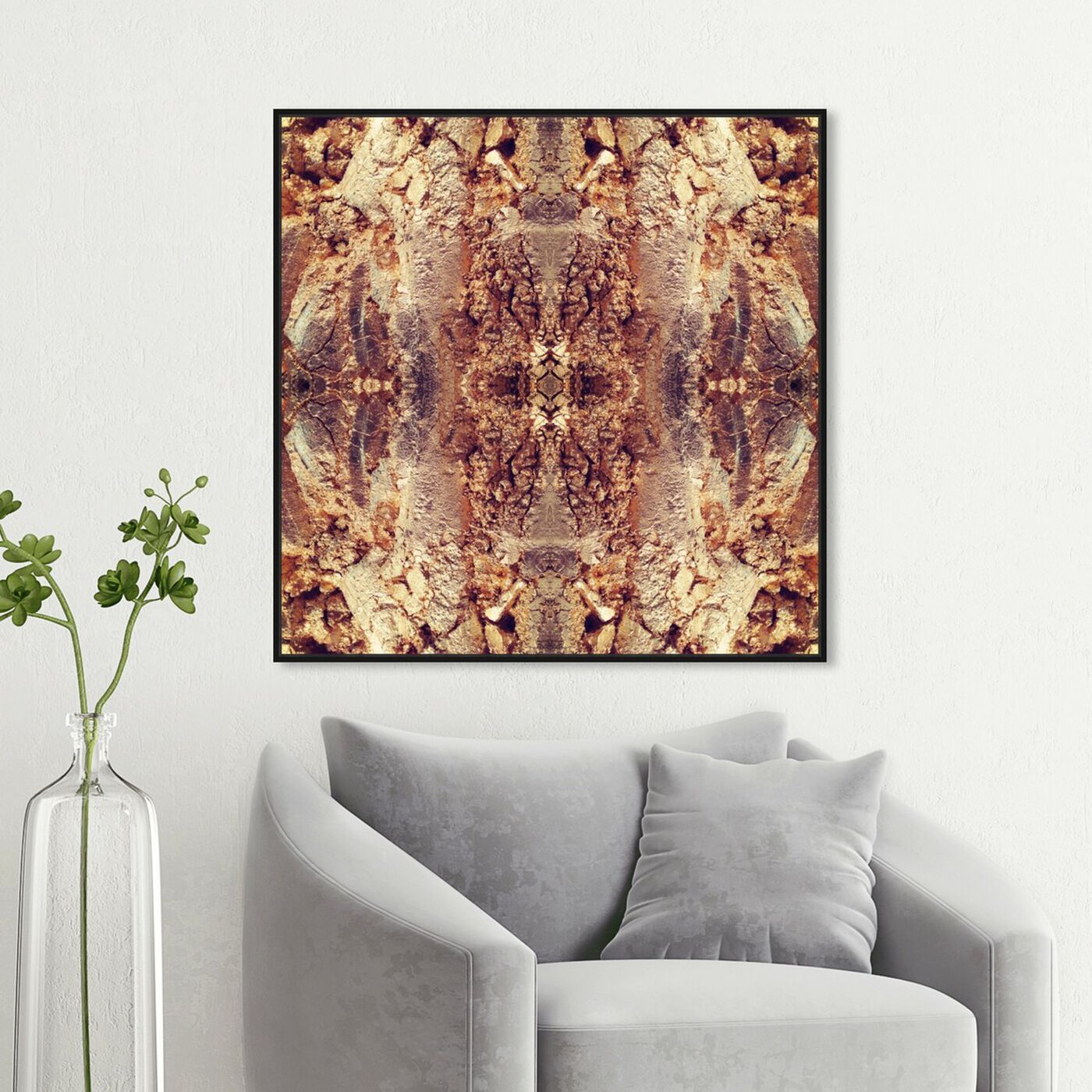 Hanging view of Queen of Egypt II featuring abstract and patterns art.