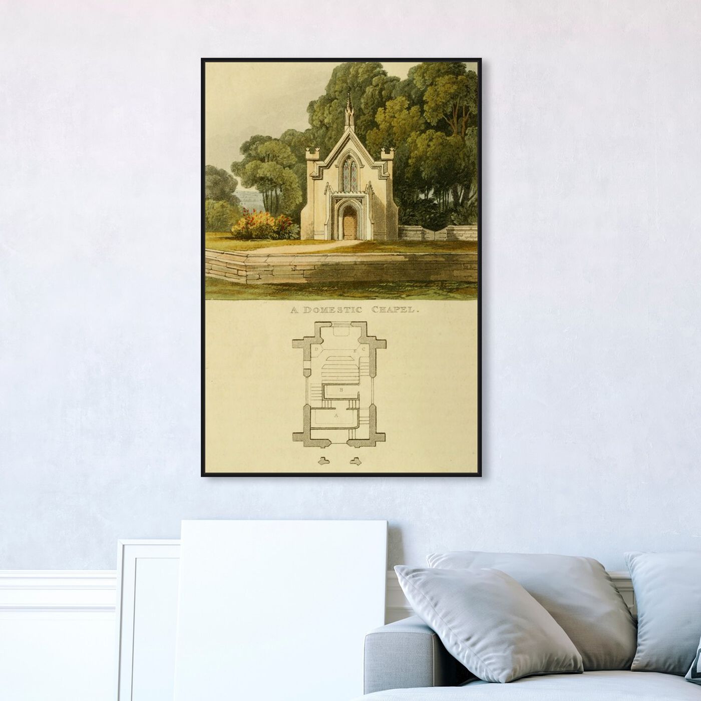 Hanging view of Domestic Chapel - The Art Cabinet featuring classic and figurative and classic art.