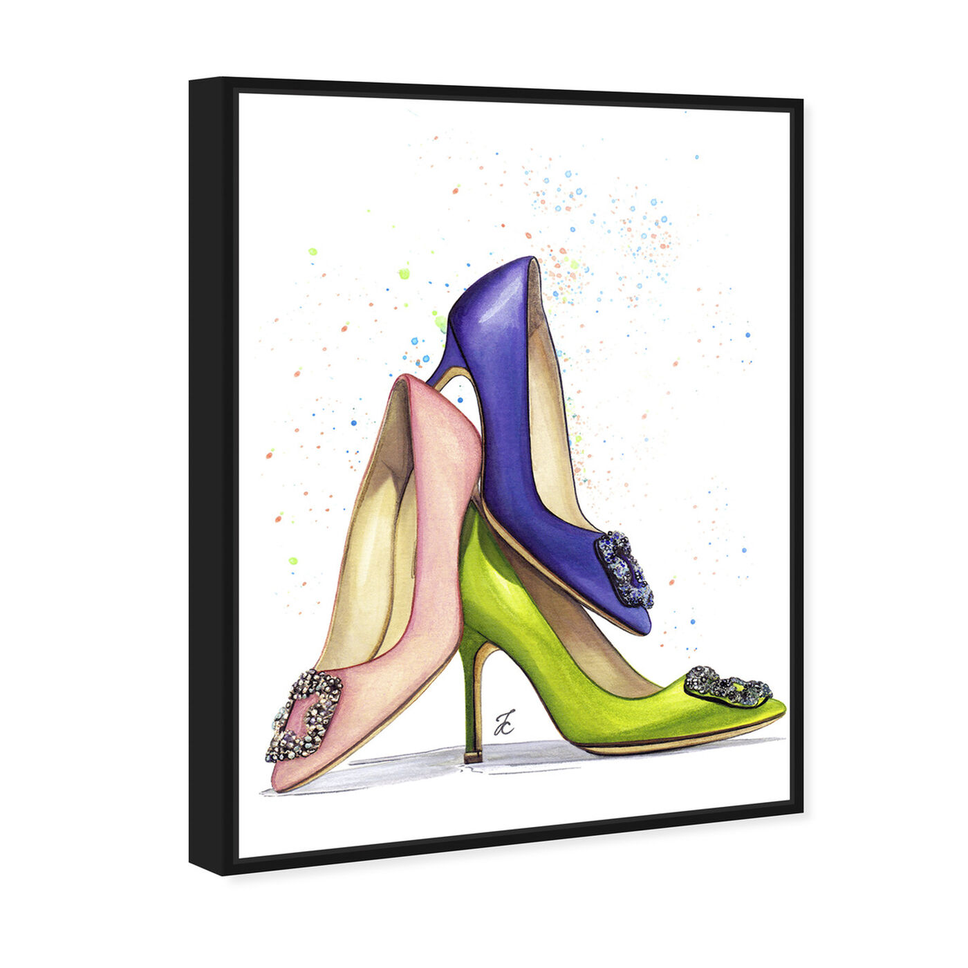 Angled view of Doll Memories - Shoe Lover featuring fashion and glam and shoes art.