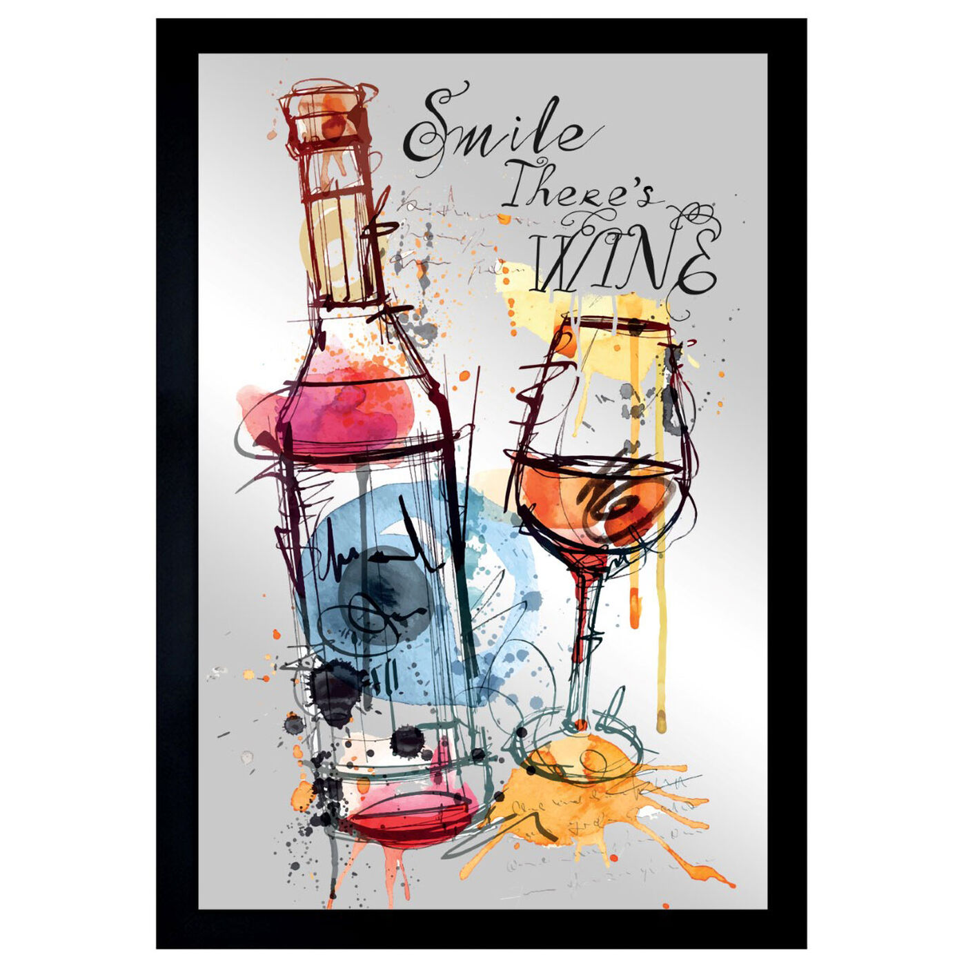 Front view of Smile Wine featuring drinks and spirits and wine art.