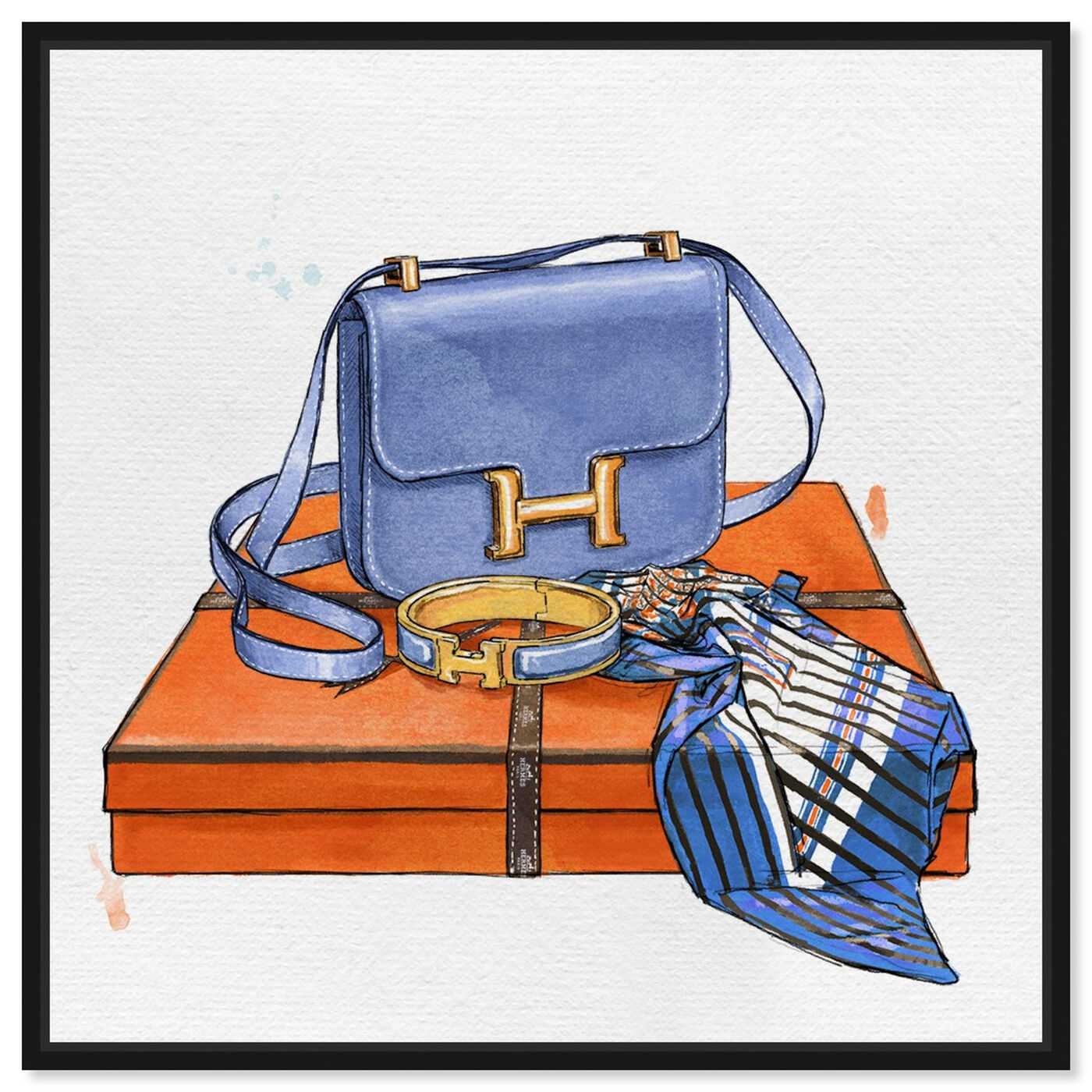Front view of My Bag Collection VI featuring fashion and glam and handbags art.