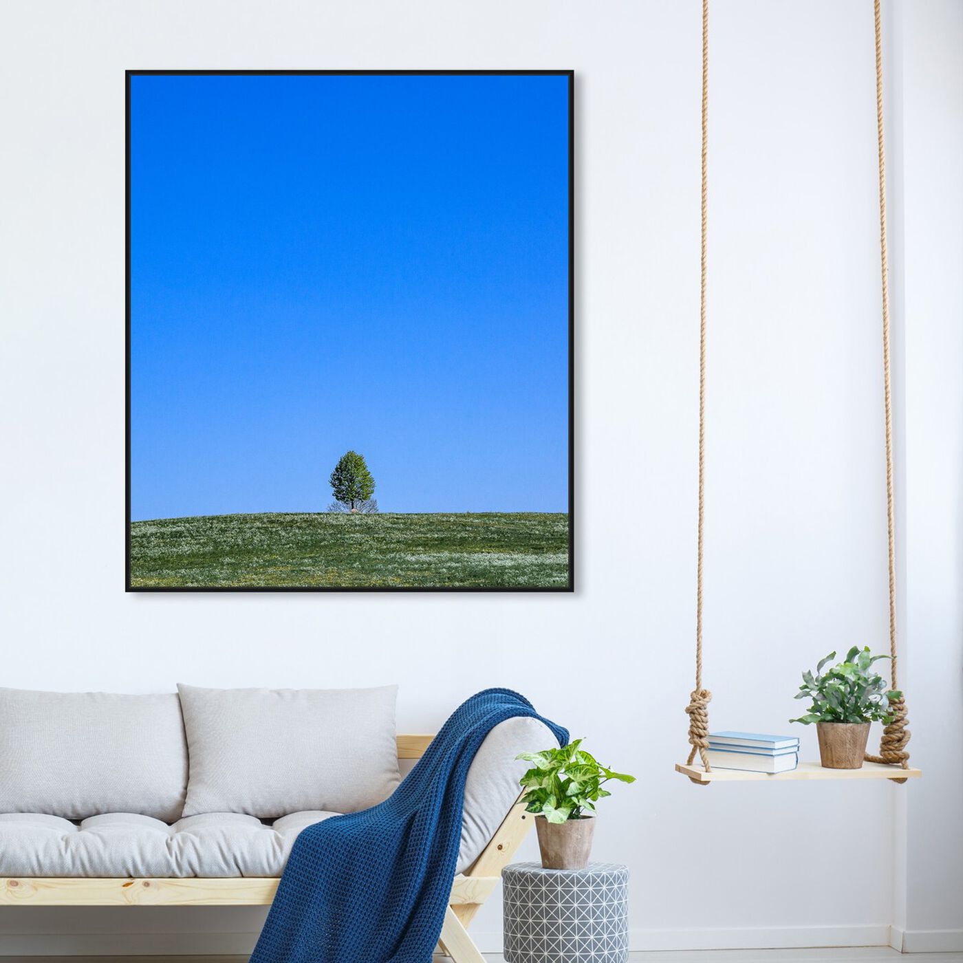 Hanging view of Curro Cardenal - Tranquility Field II featuring nature and landscape and skyscapes art.