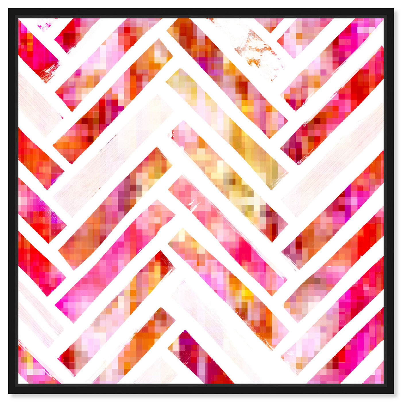 Front view of Sugar Flake Herringbone featuring abstract and patterns art.