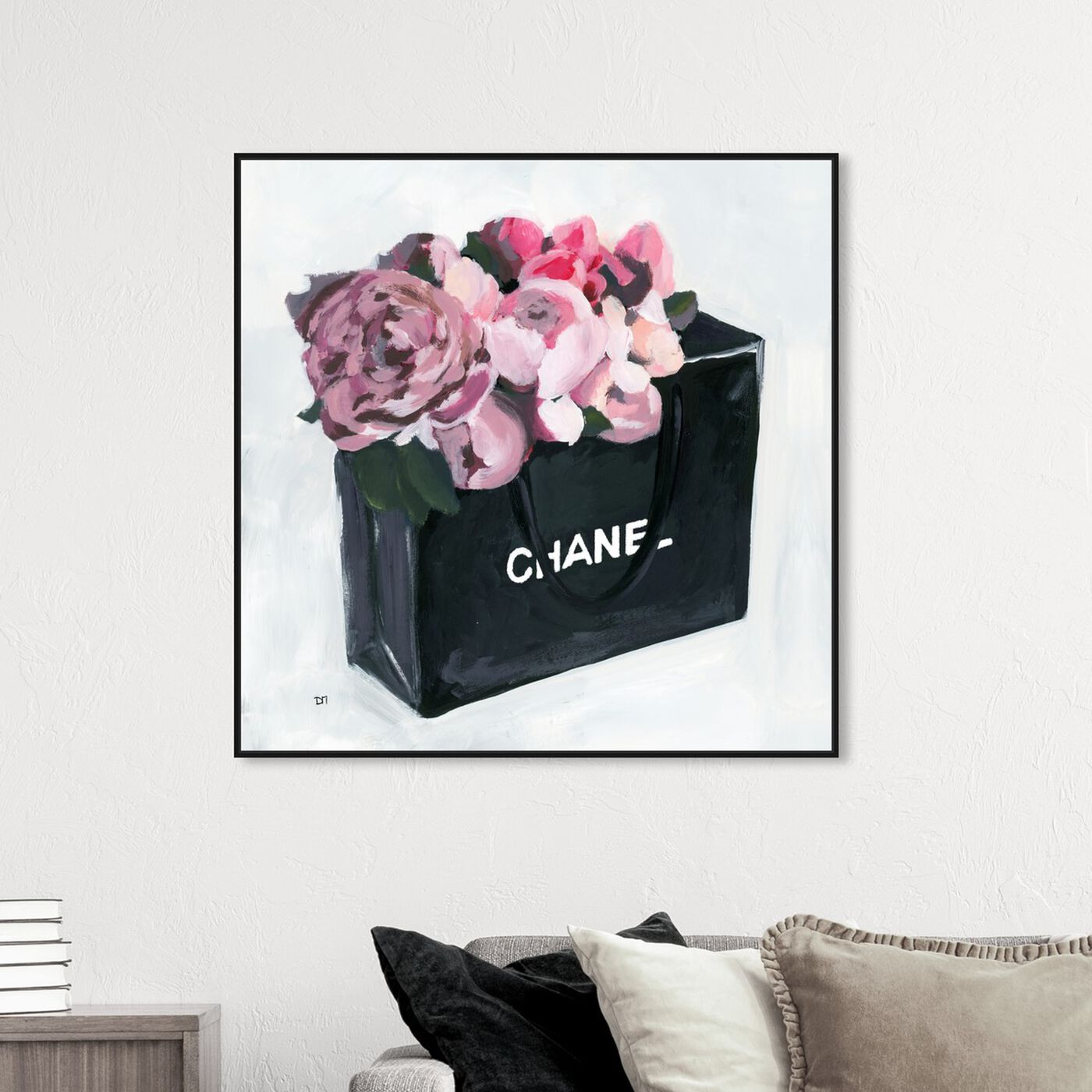 Hanging view of Peony Bag featuring fashion and glam and fashion lifestyle art.