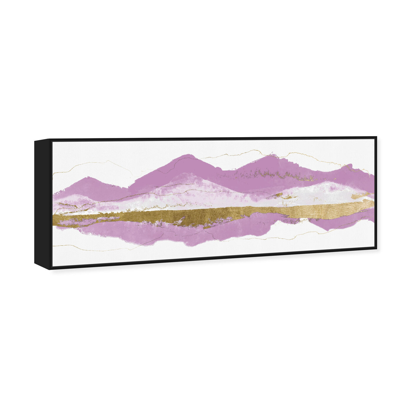 Angled view of Breasties Mountains featuring abstract and shapes art.