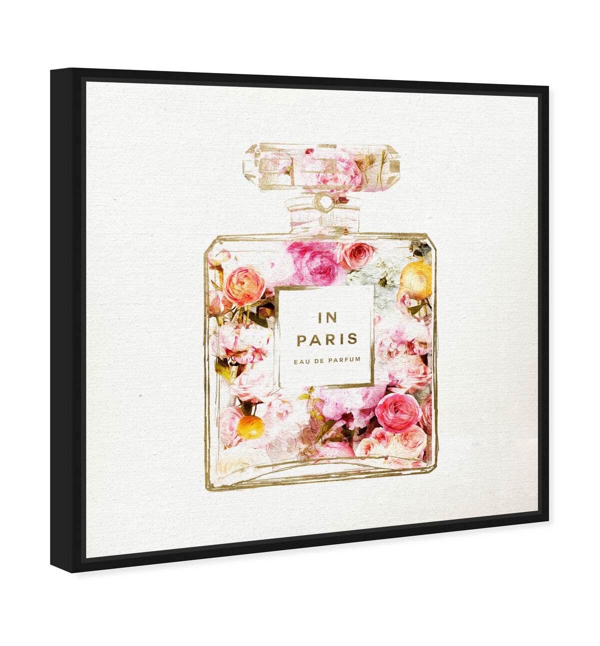 Paris Floral Perfume | Fashion and Glam Wall Art by Oliver Gal